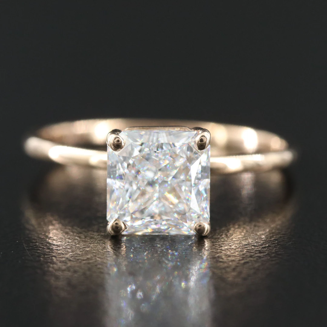 14K 2.17 CT Lab Grown Diamond Ring with IGI Report
