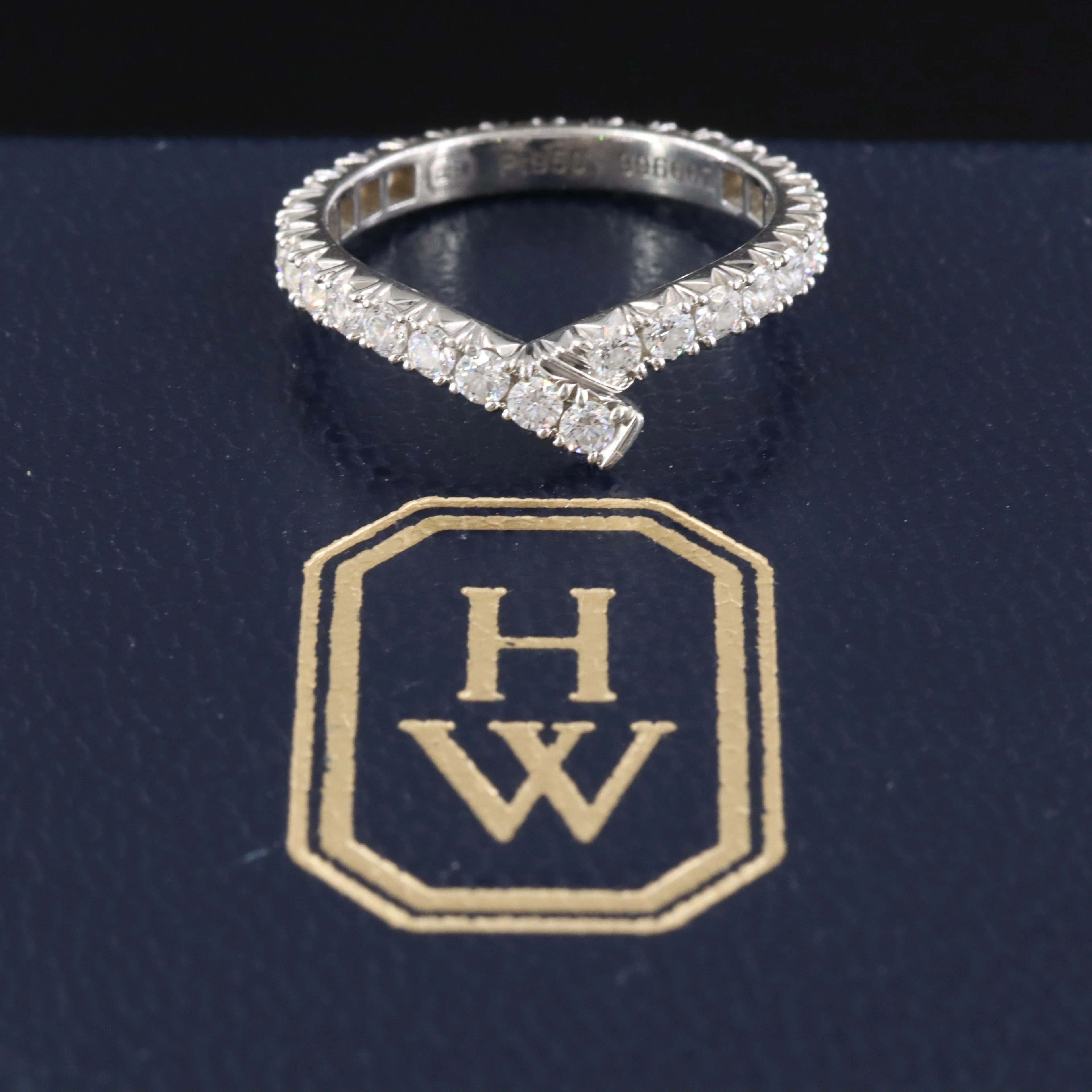 Harry Winston Platinum 0.82 CTW Diamond Eternity Ribbon Band