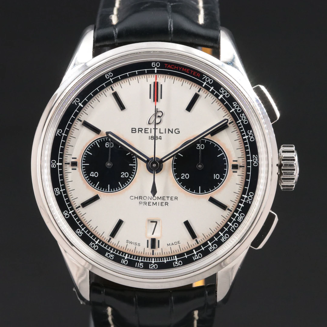 Breitling Premier B01 Steel Chronograph Model AB0118 Watch