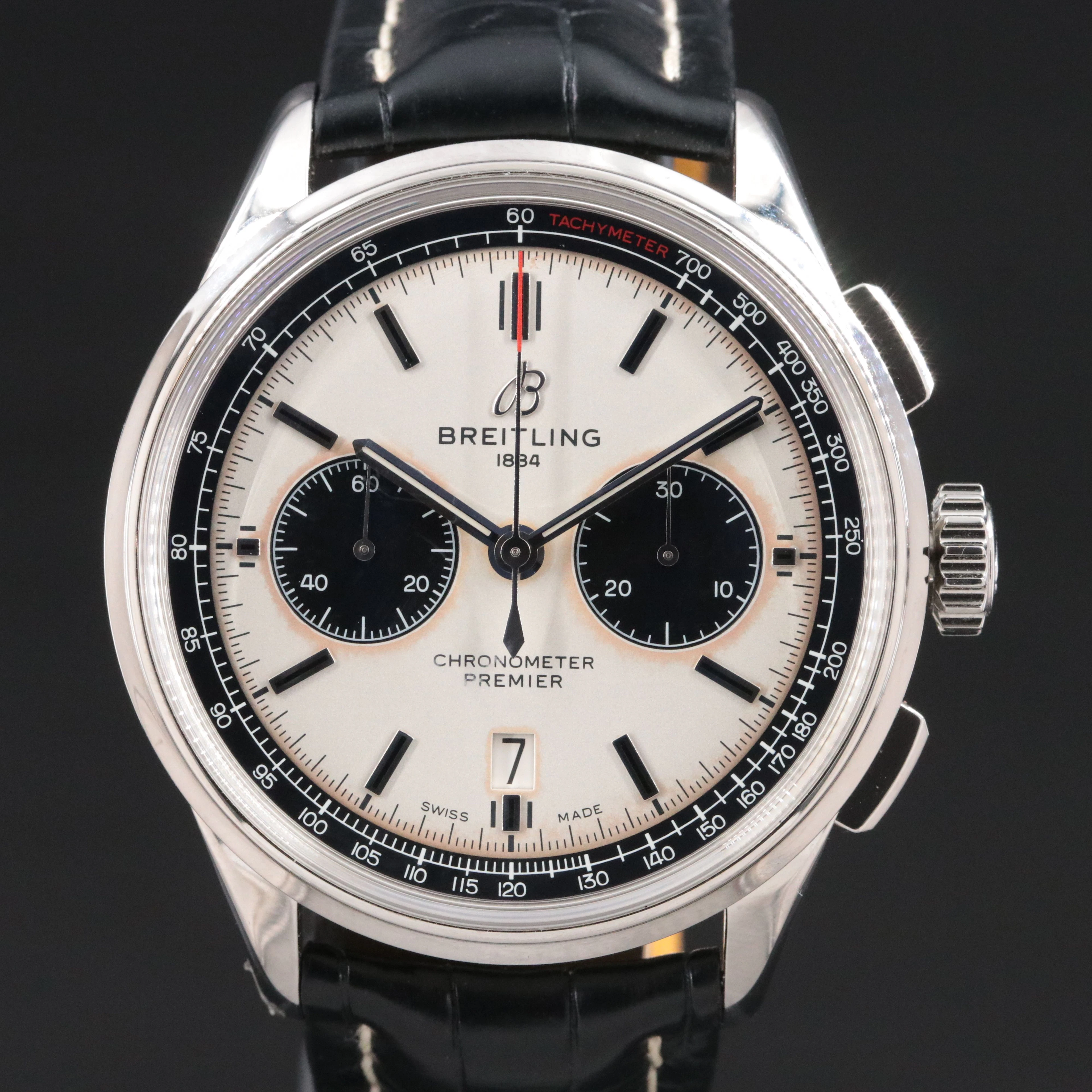 Breitling Premier B01 Steel Chronograph Model AB0118 Watch