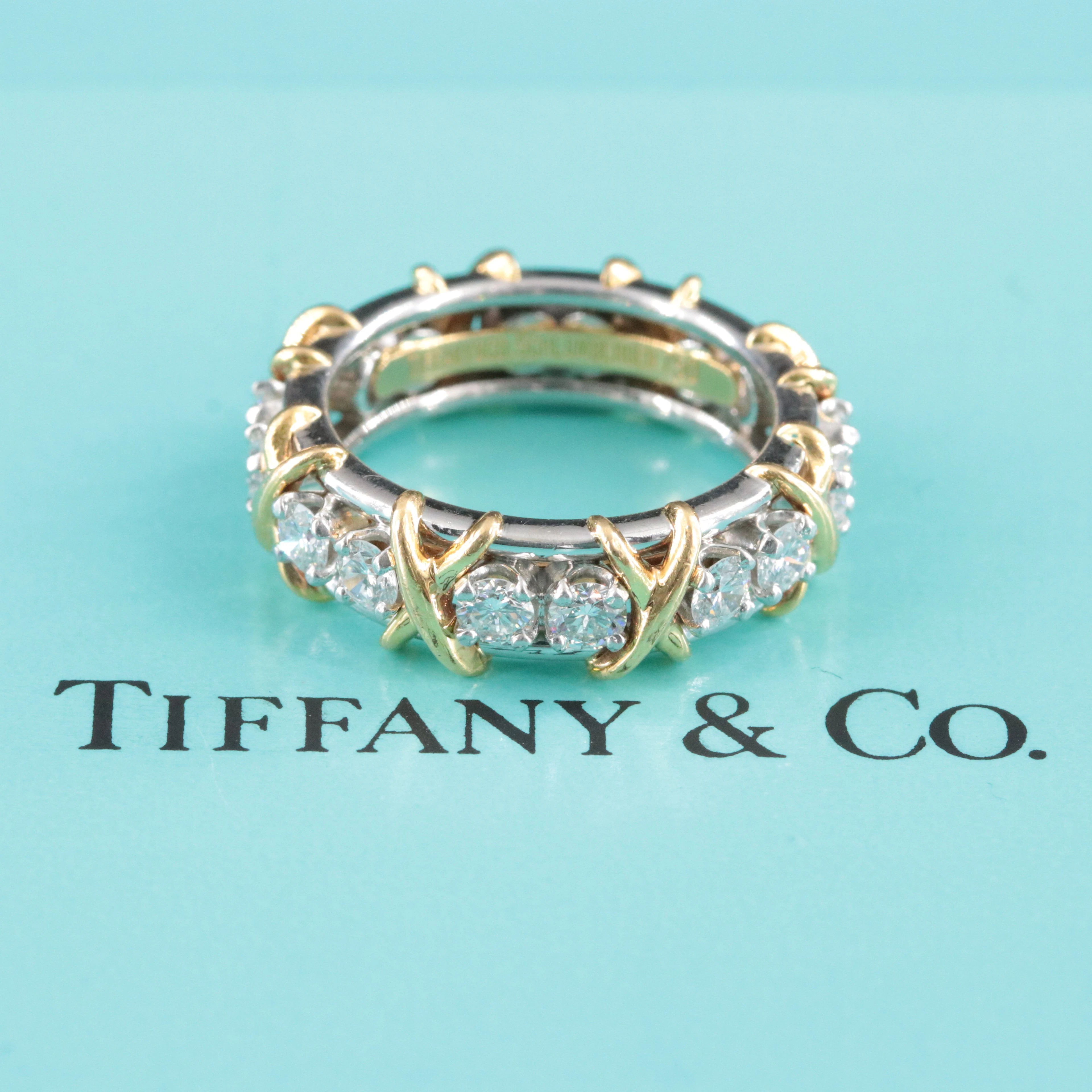 Jean Schlumberger for Tiffany & Co. Platinum 1.28 CTW Diamond Eternity Band