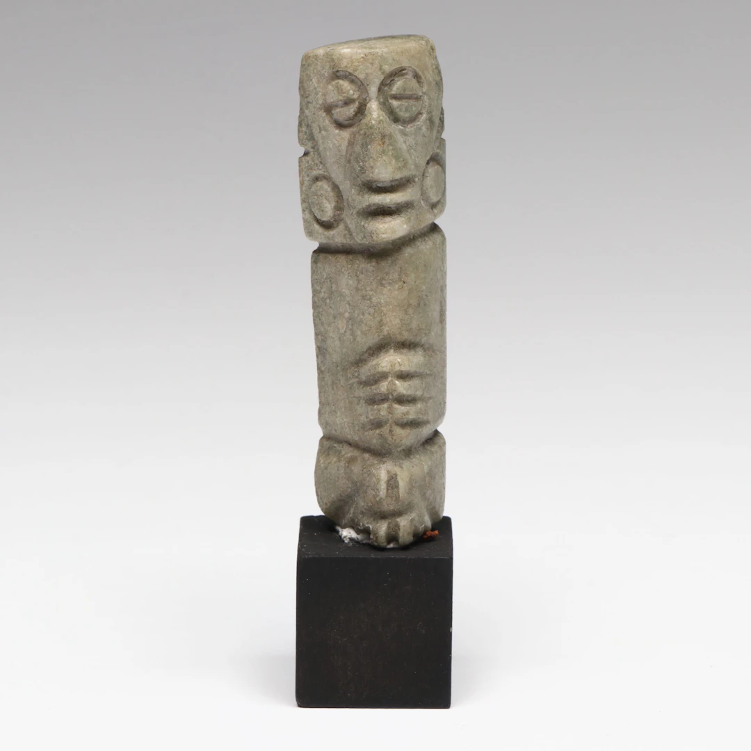 Mixtec Stone Standing Figure Amulet Pendant