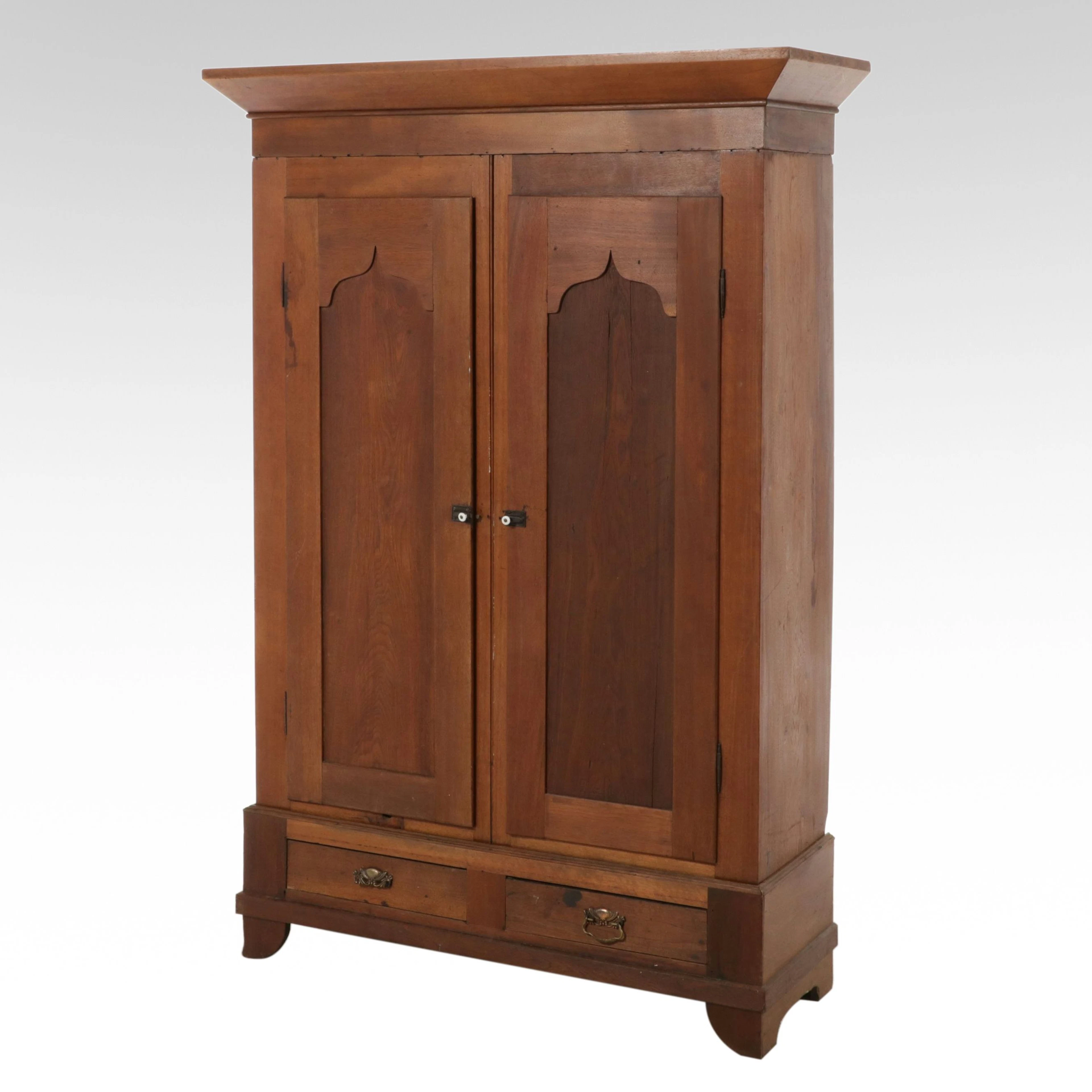 Antique Walnut Knockdown Armoire