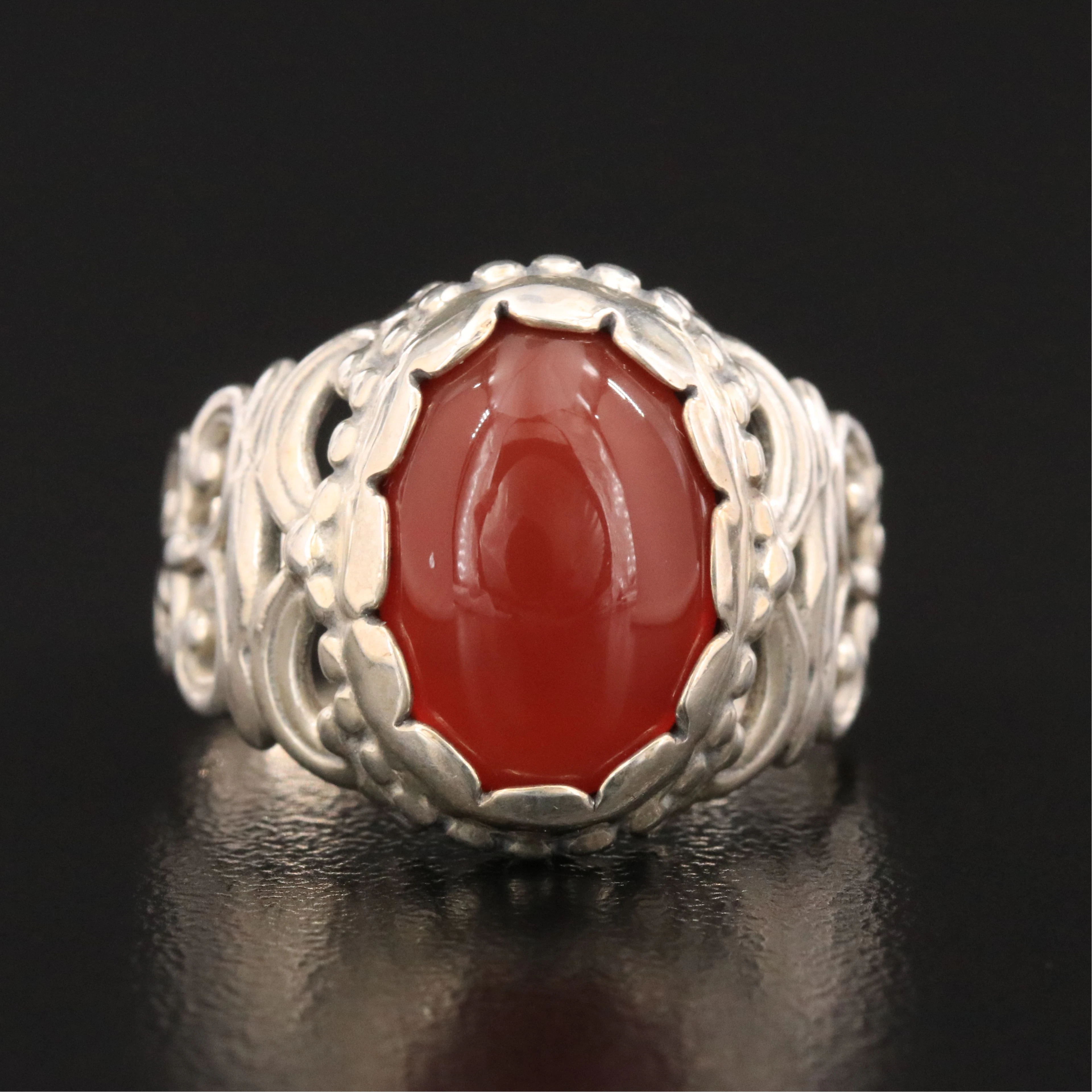 Carolyn Pollack for Relios Sterling Carnelian Ring
