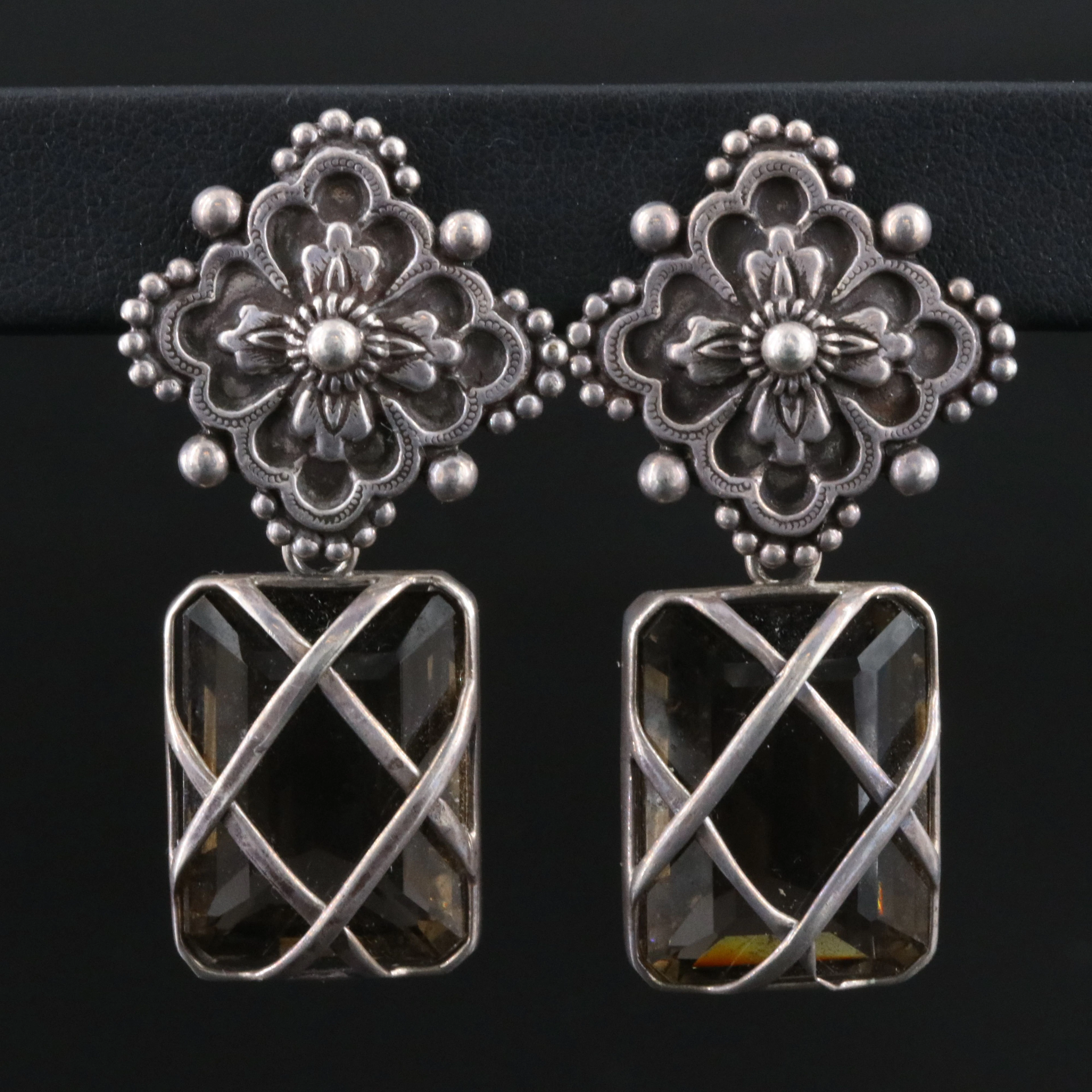 Stephen Dweck Sterling Drop Earrings