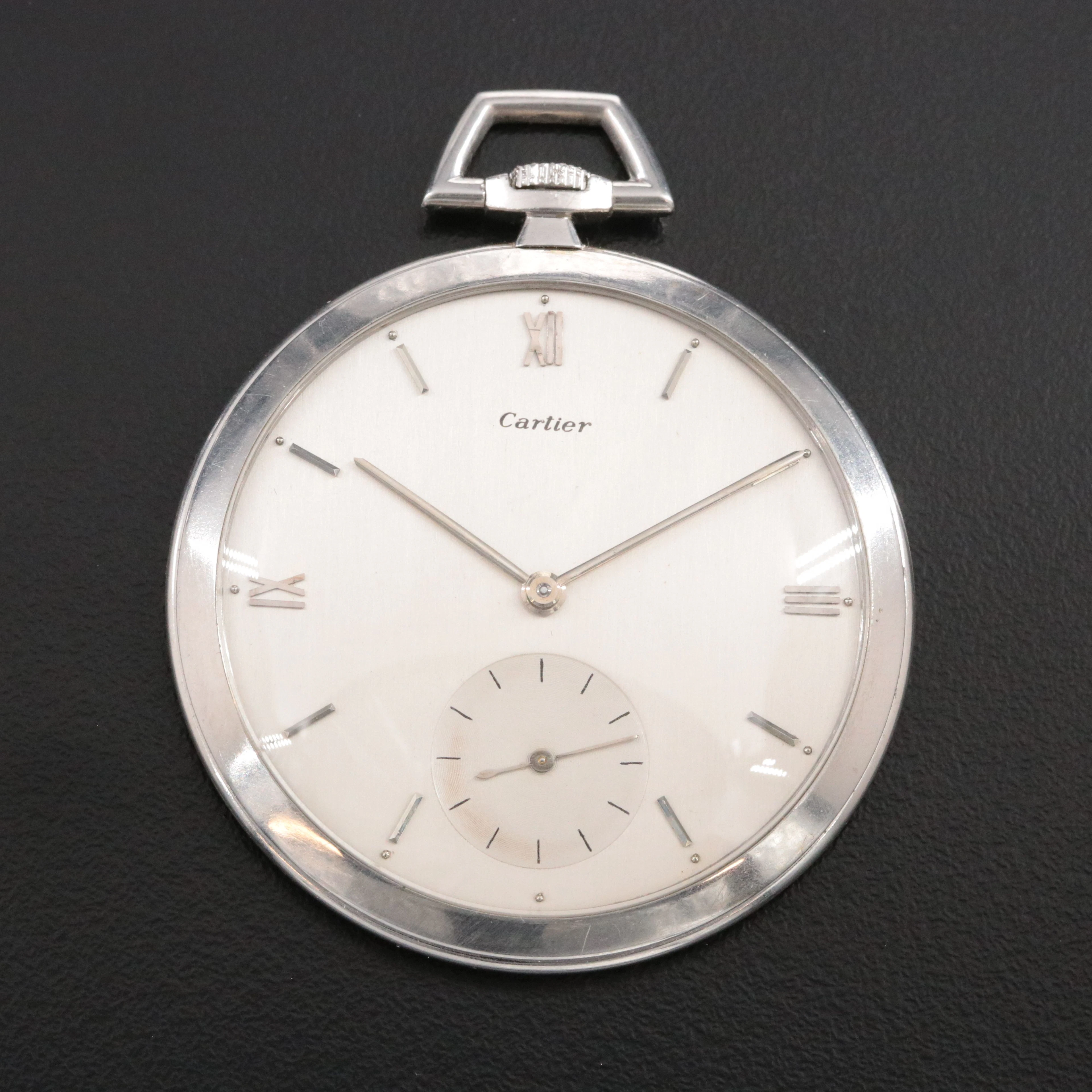 Cartier Platinum Art Deco Pocket Watch c.1920s