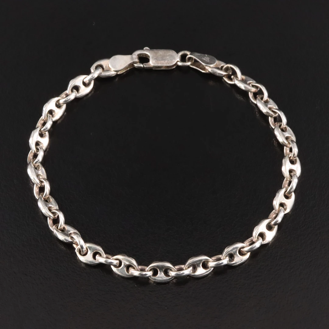 Italian Sterling Mariner Chain Bracelet