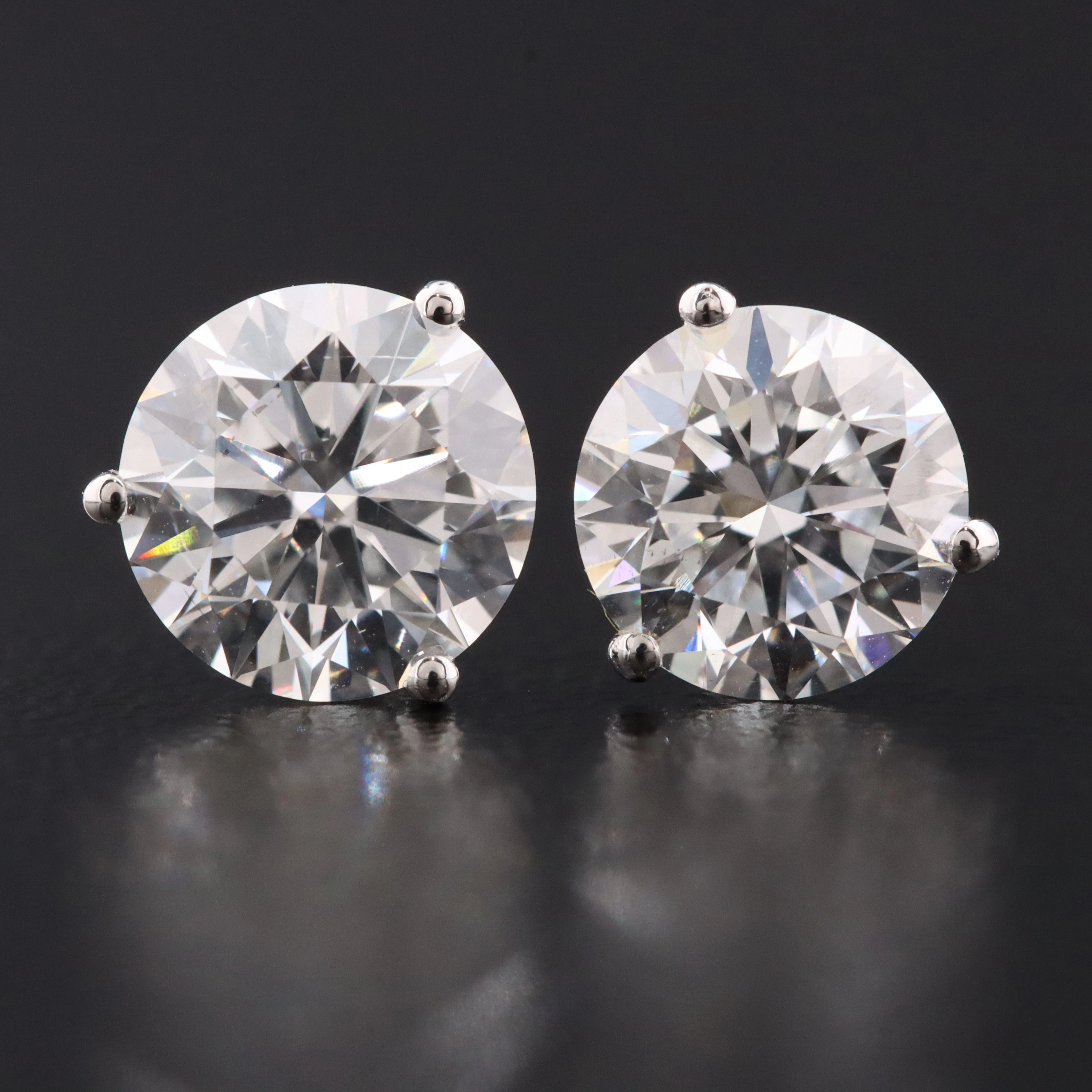 14K 2.05 CTW Lab Grown Diamond Solitaire Earrings