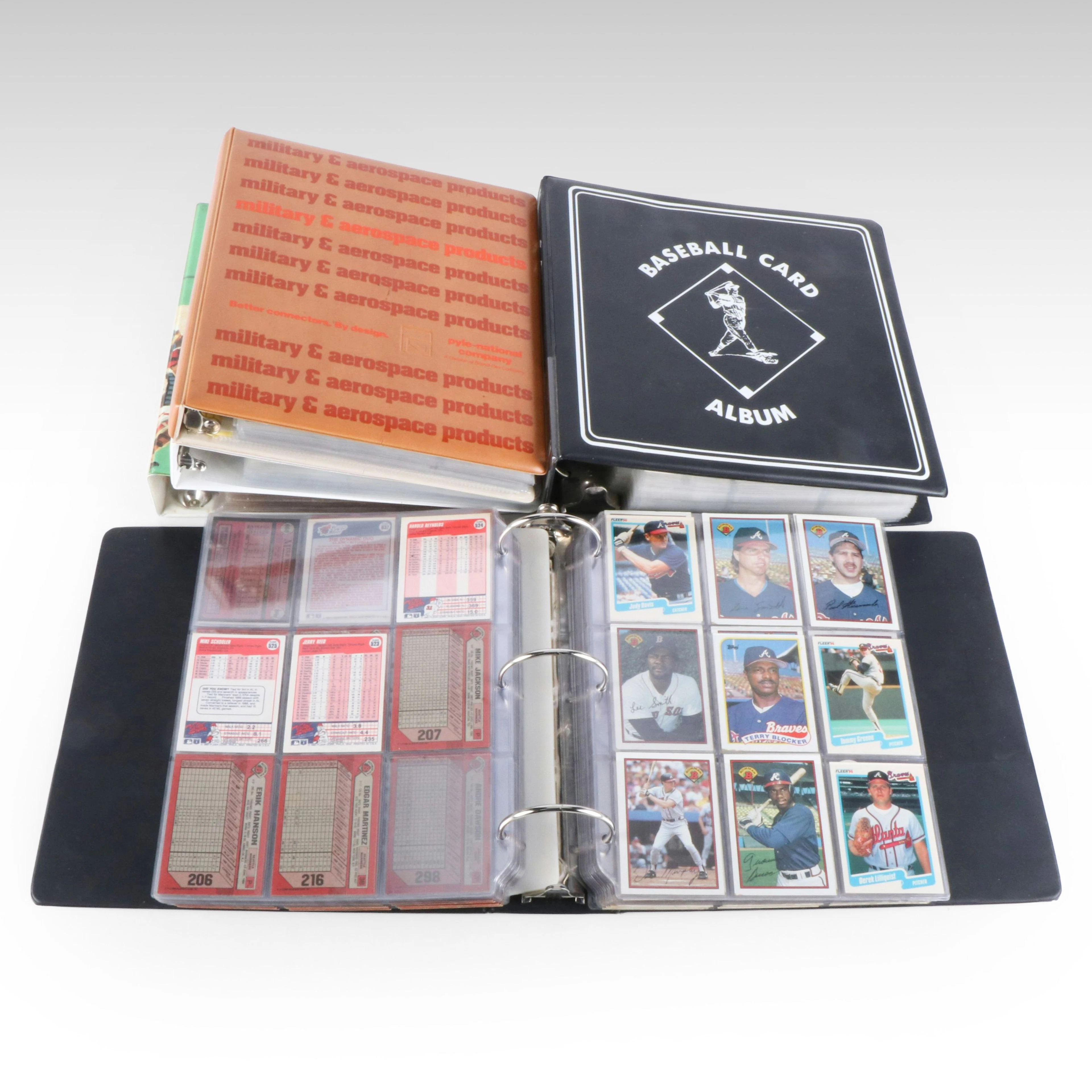 Five Albums of Baseball Cards, Late 1980s to Early 2000s