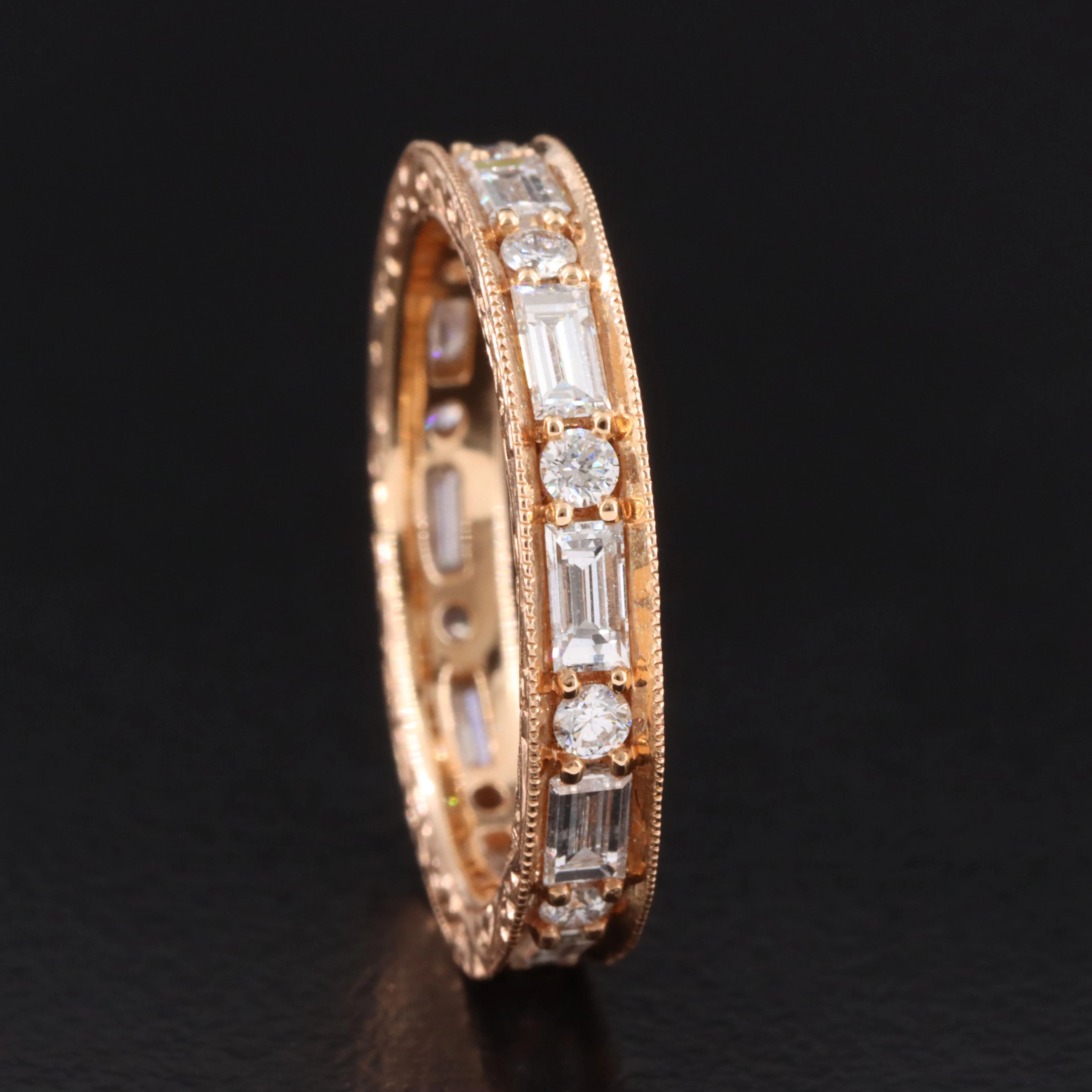Penny Preville 18K Rose Gold 1.26 CTW Diamond Eternity Ring