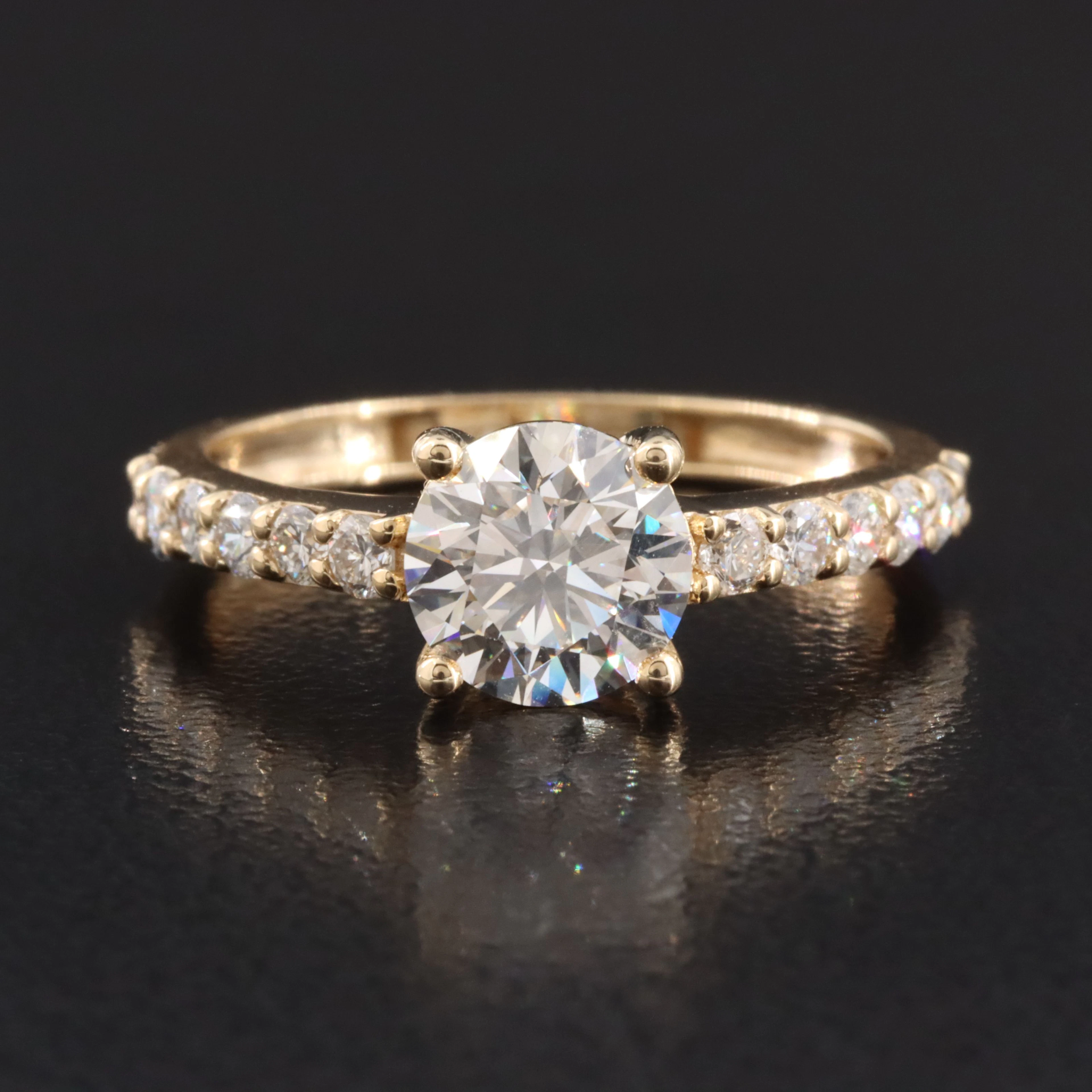 14K 1.60 CTW Lab Grown Diamond Ring with IGI Report
