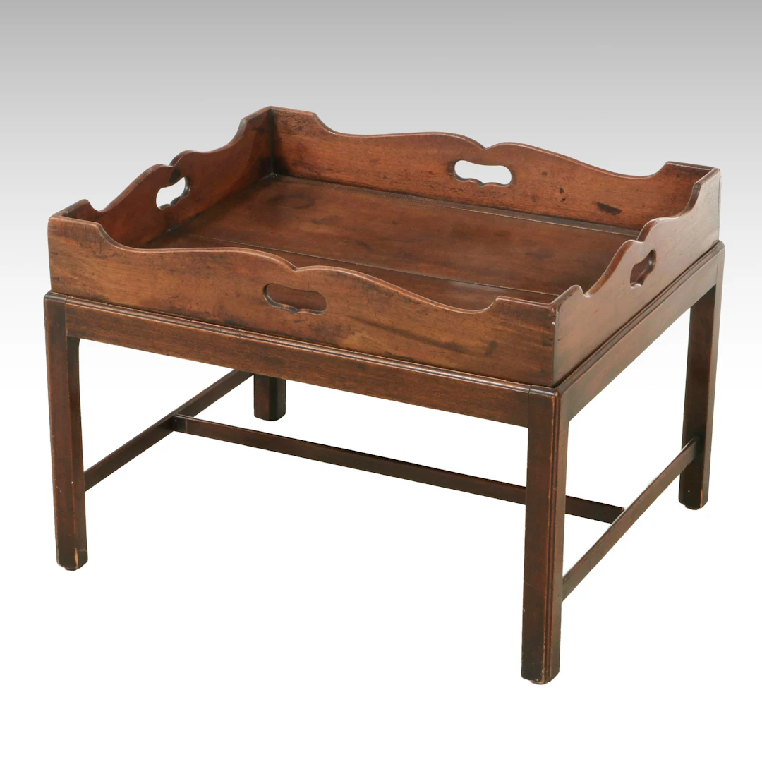 George III Mahogany Butler's Tray Table, Late 18th Century and Later