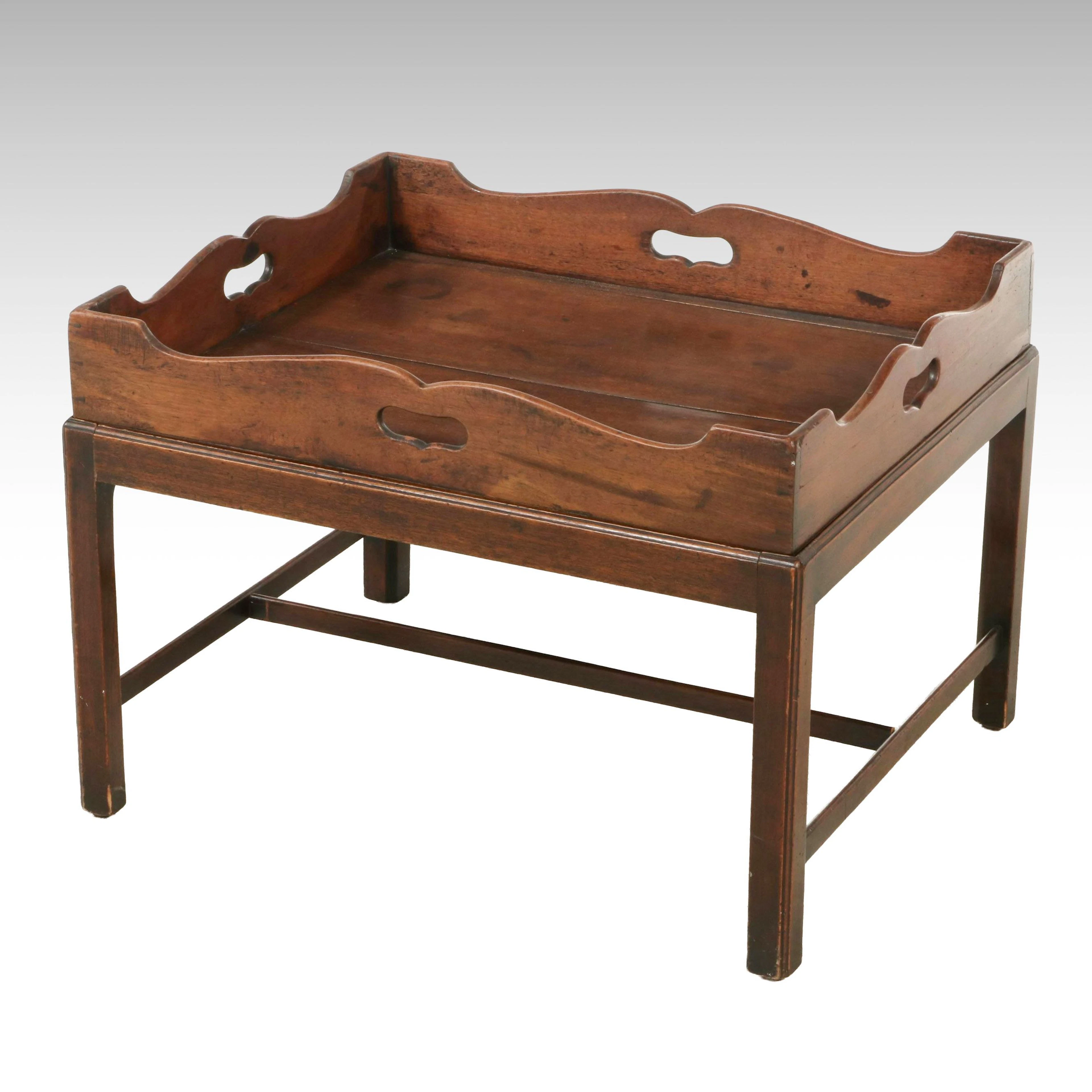 George III Mahogany Butler's Tray Table, Late 18th Century and Later