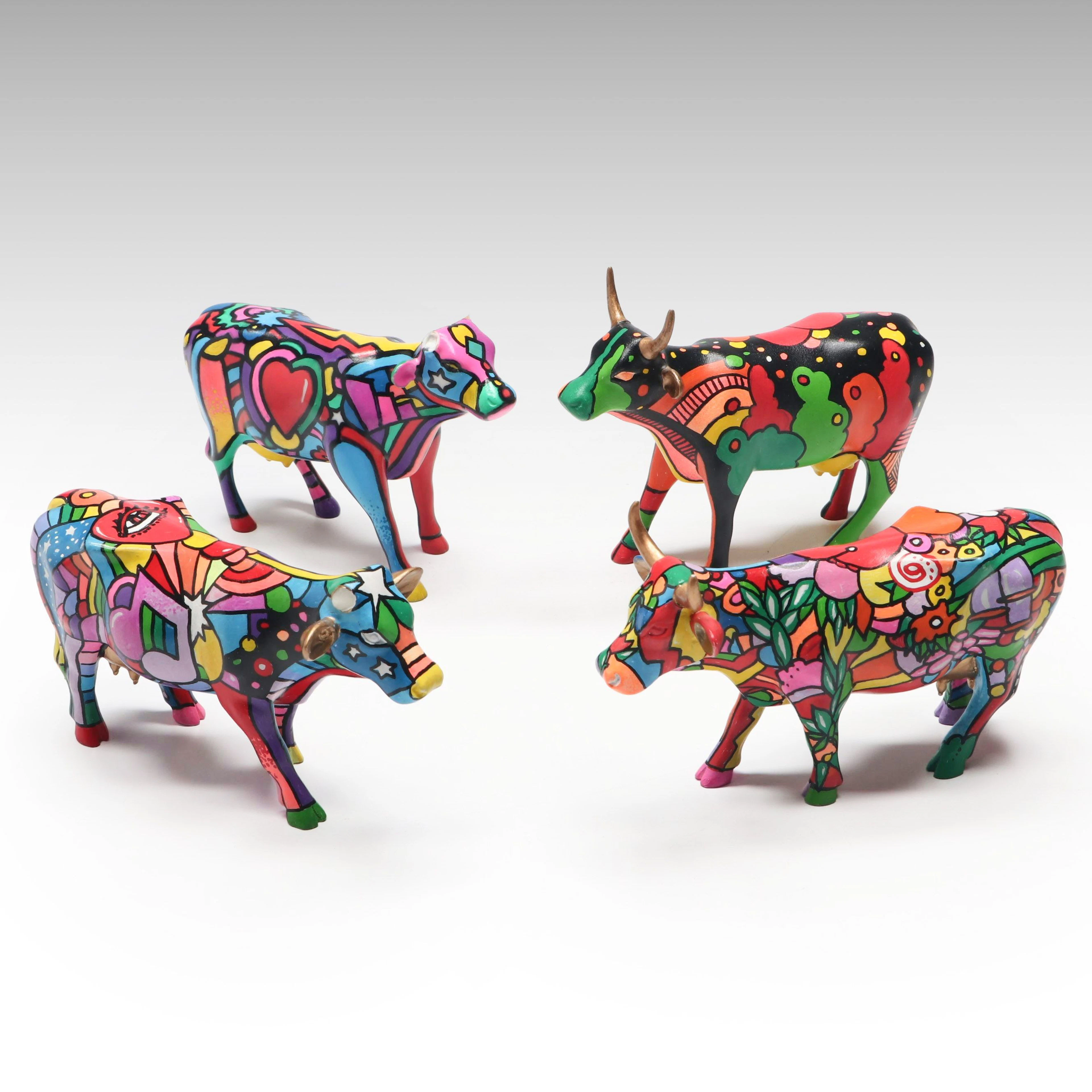 Howie Green Signed Handpainted Cowparade Figurines