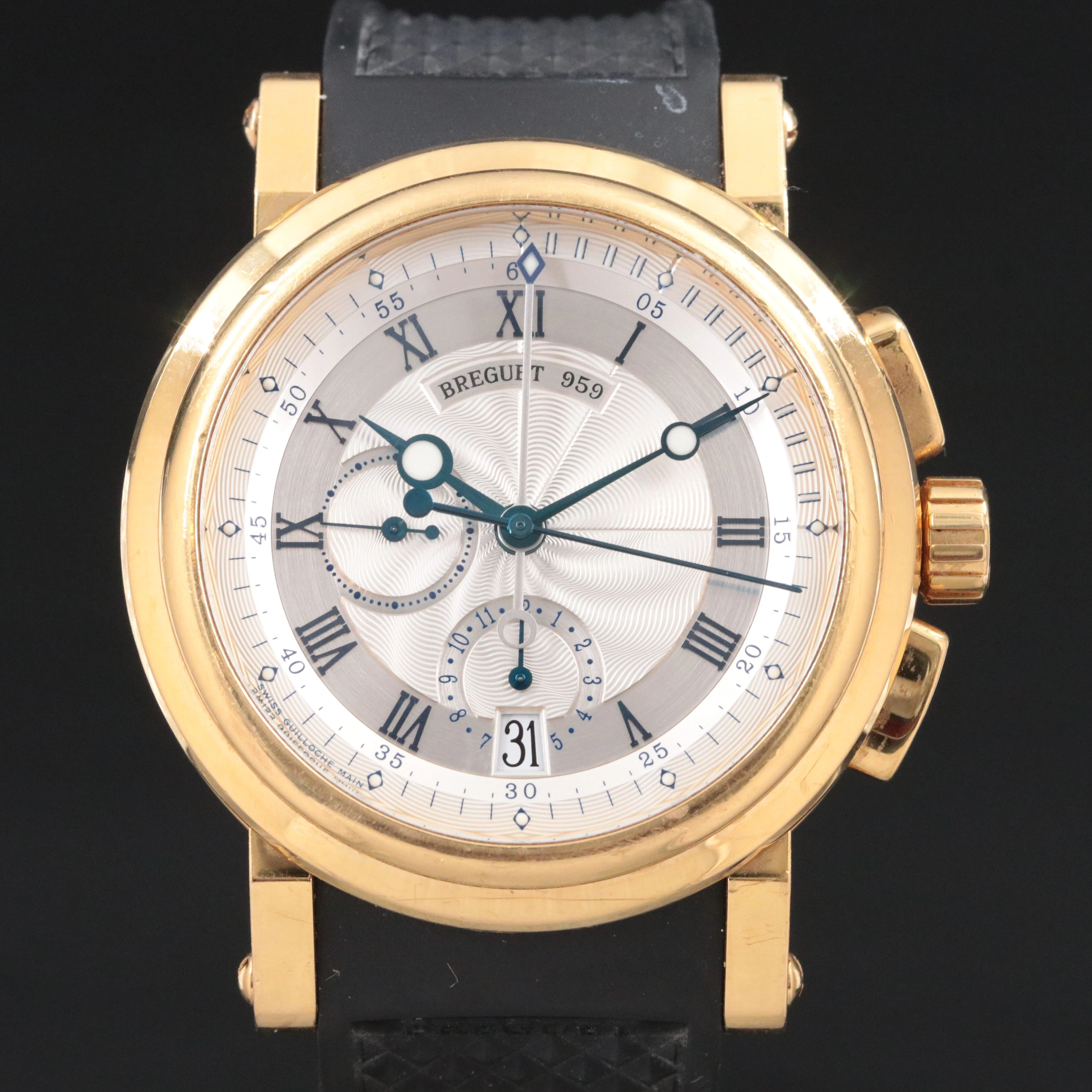 Breguet 18K Marine Chronograph ref. 5827 Automatic Watch