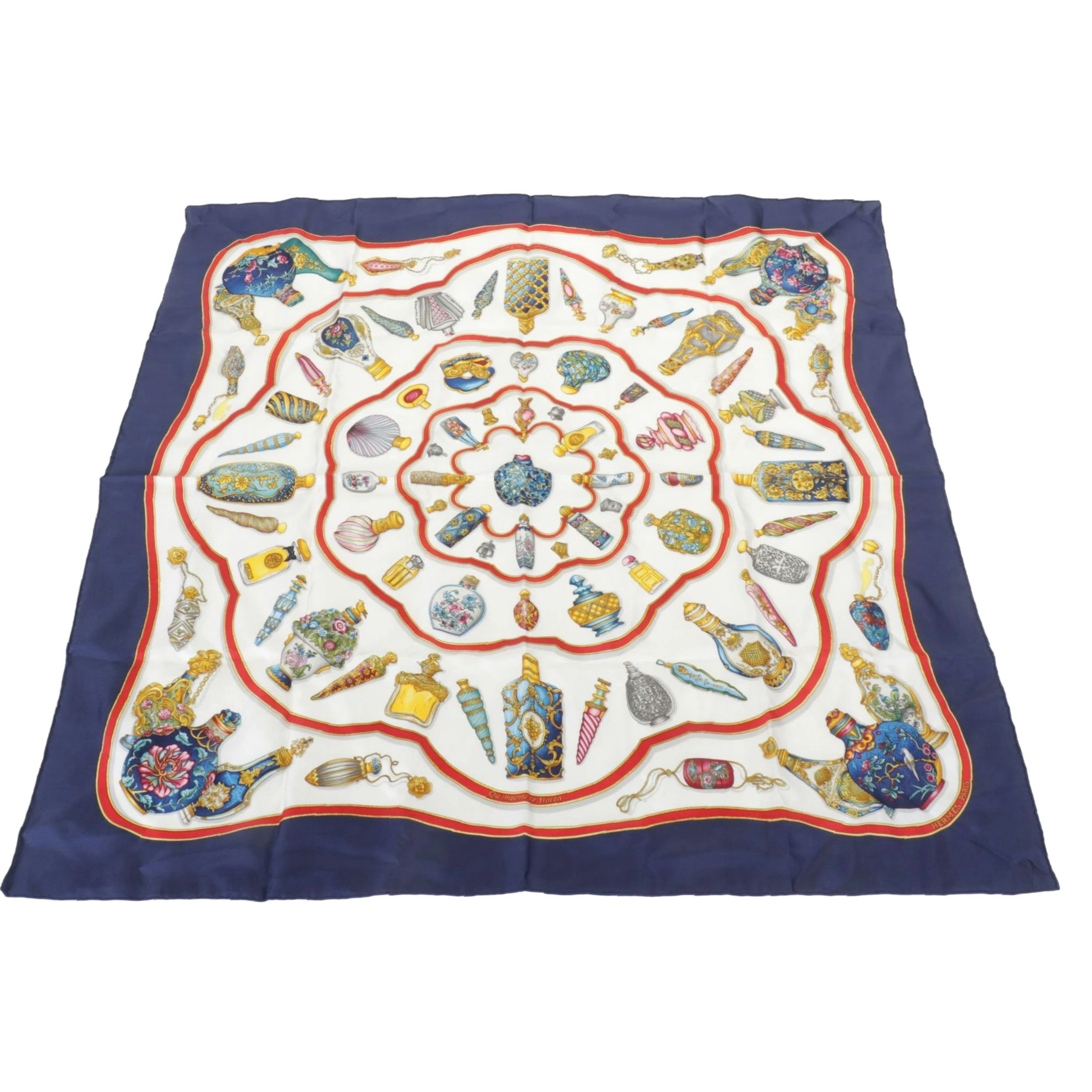 Hermès "Qu'Importe le Flacon" Scarf 90 in Silk Twill