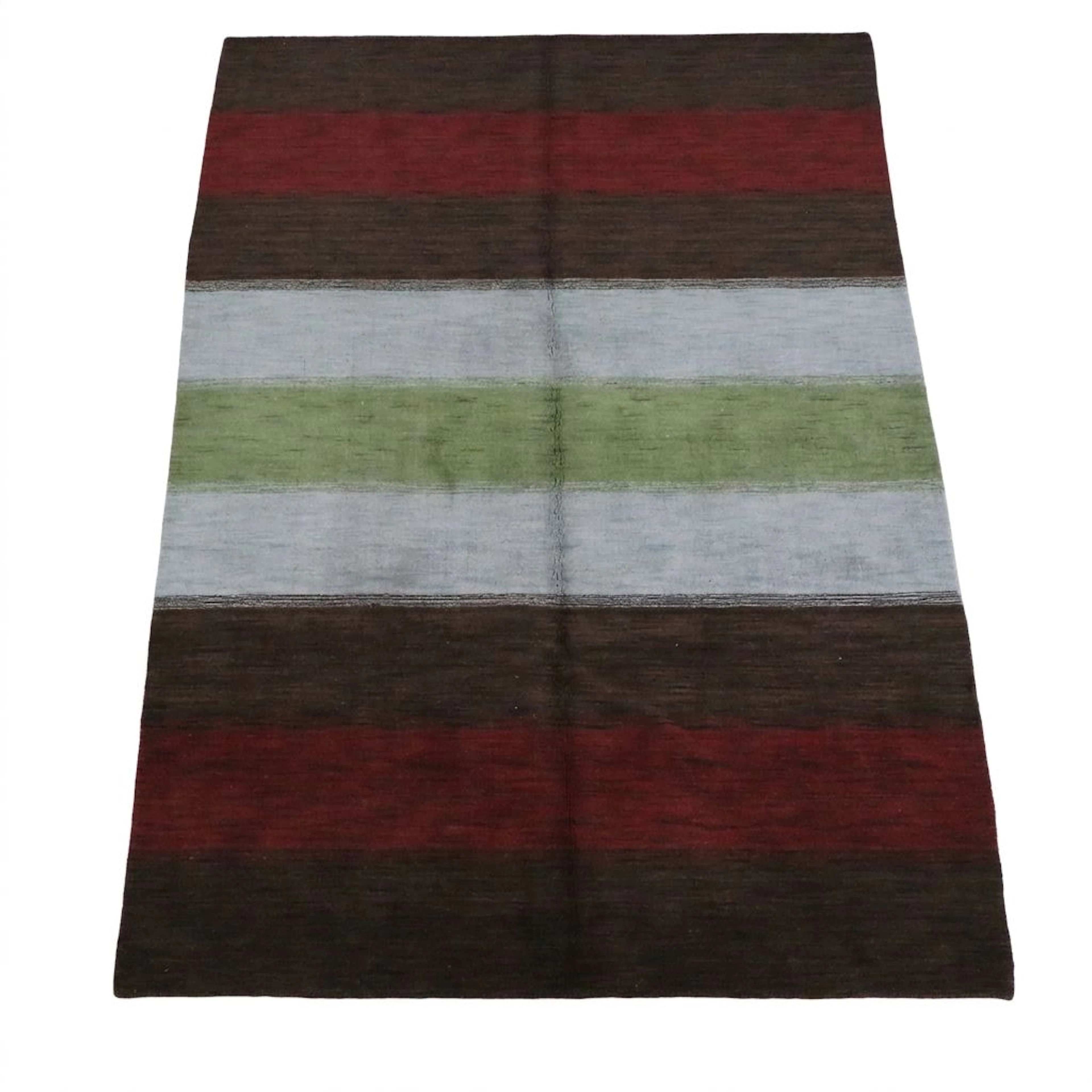 6'7 x 9'10 Hand-Knotted Tibetan Multicolor Contemporary Area Rug
