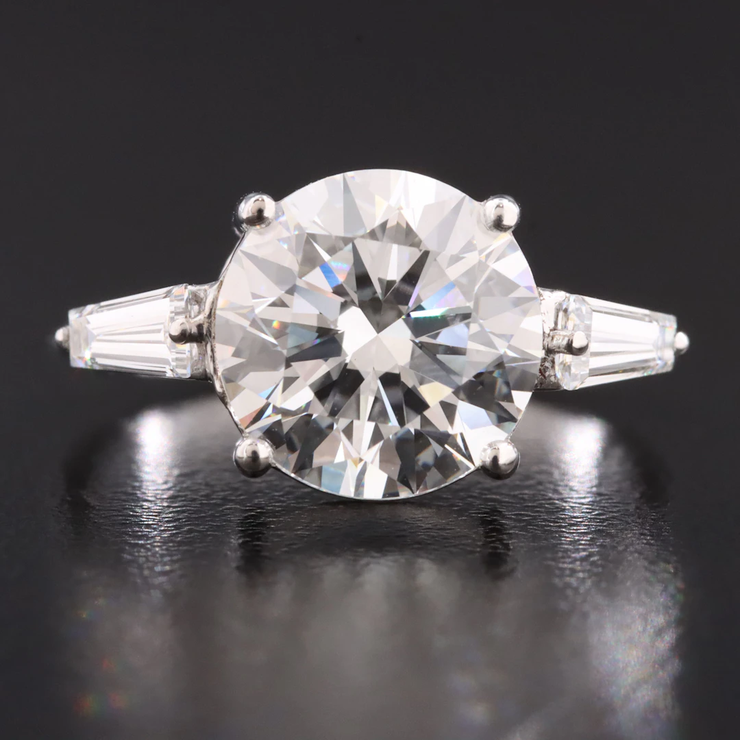 14K 3.98 CTW Lab Grown Diamond Ring with IGI Report
