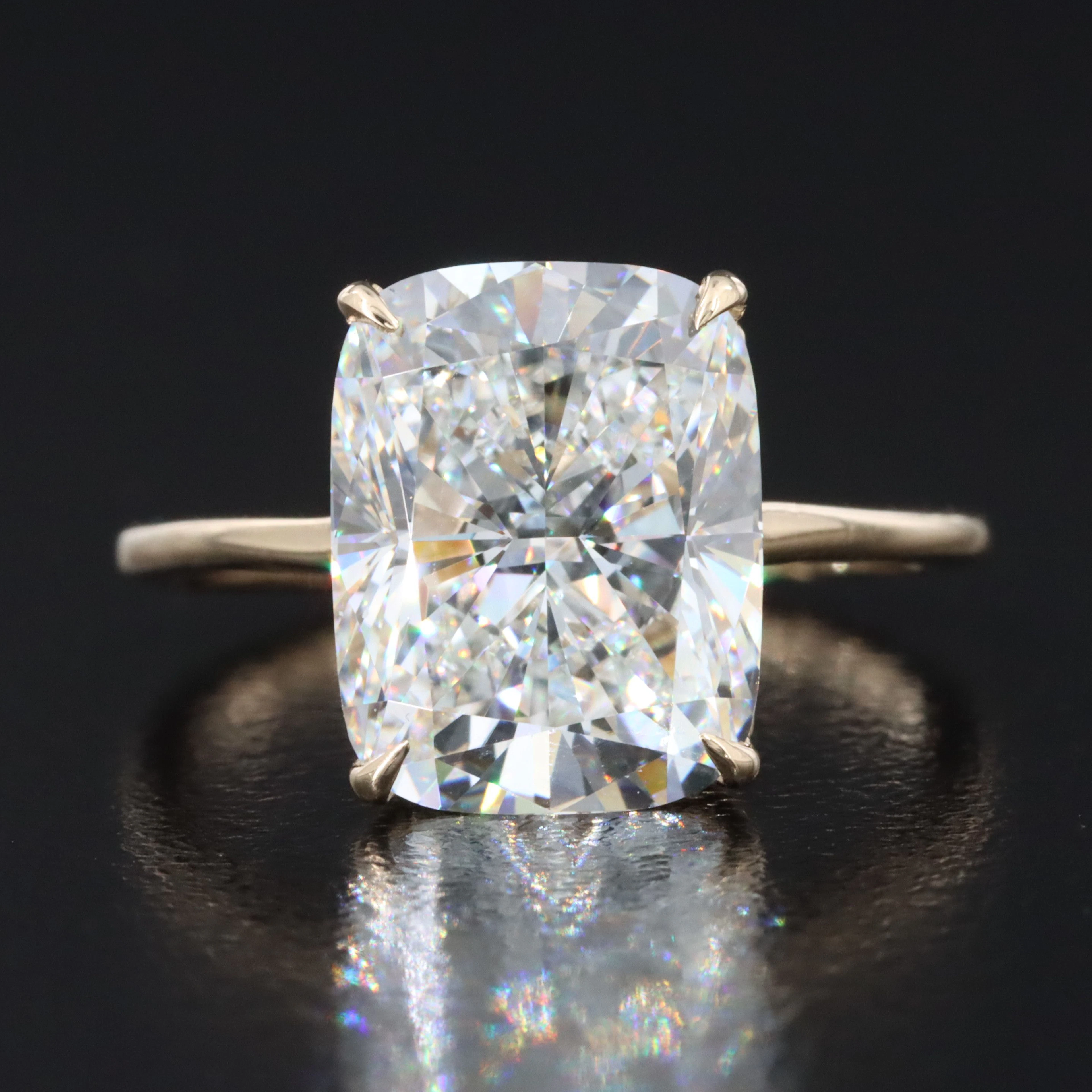 14K 5.06 CT Lab Grown Diamond Solitaire Ring with IGI Report