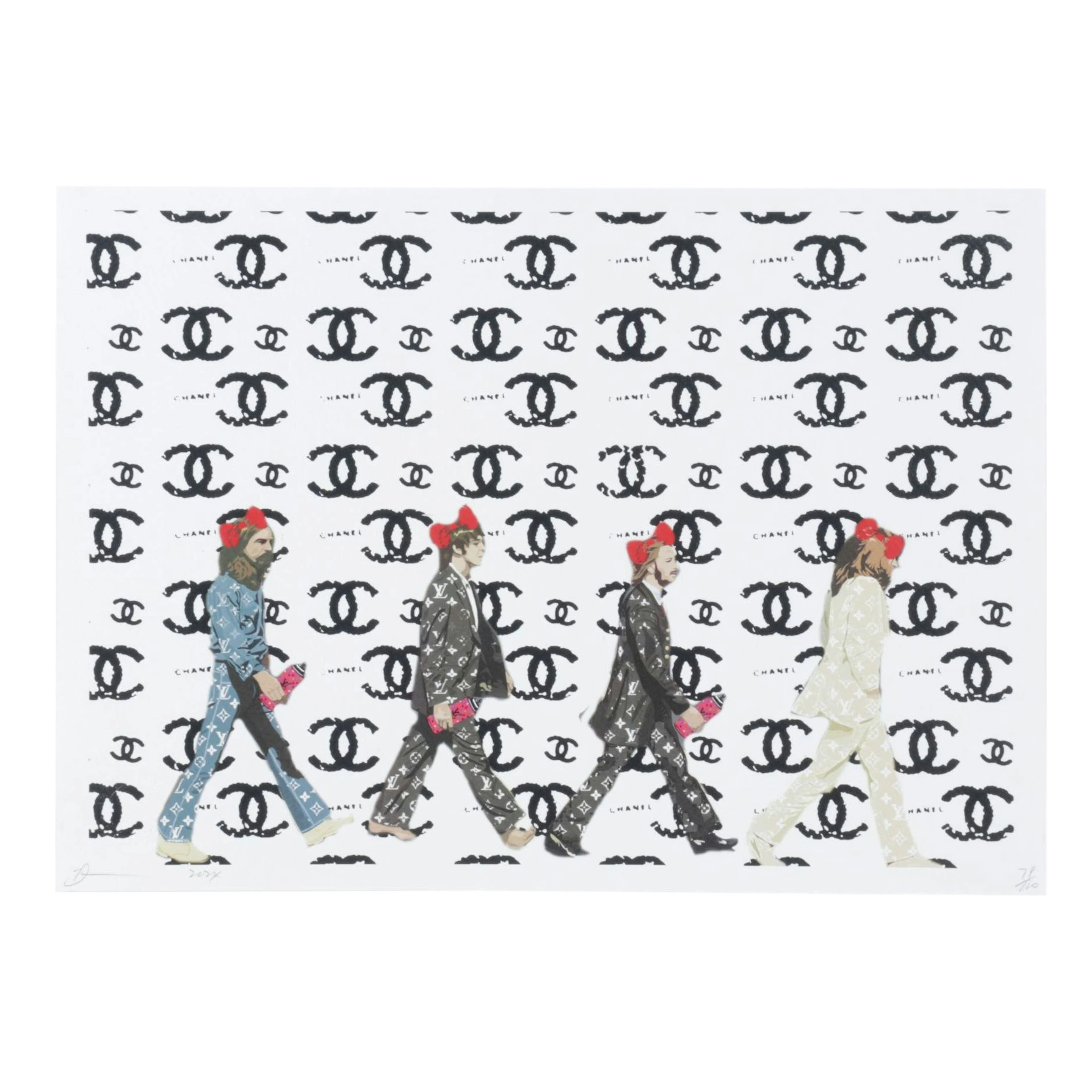 Death NYC Graphic Digital Print Homage Chanel x The Beatles, 2025