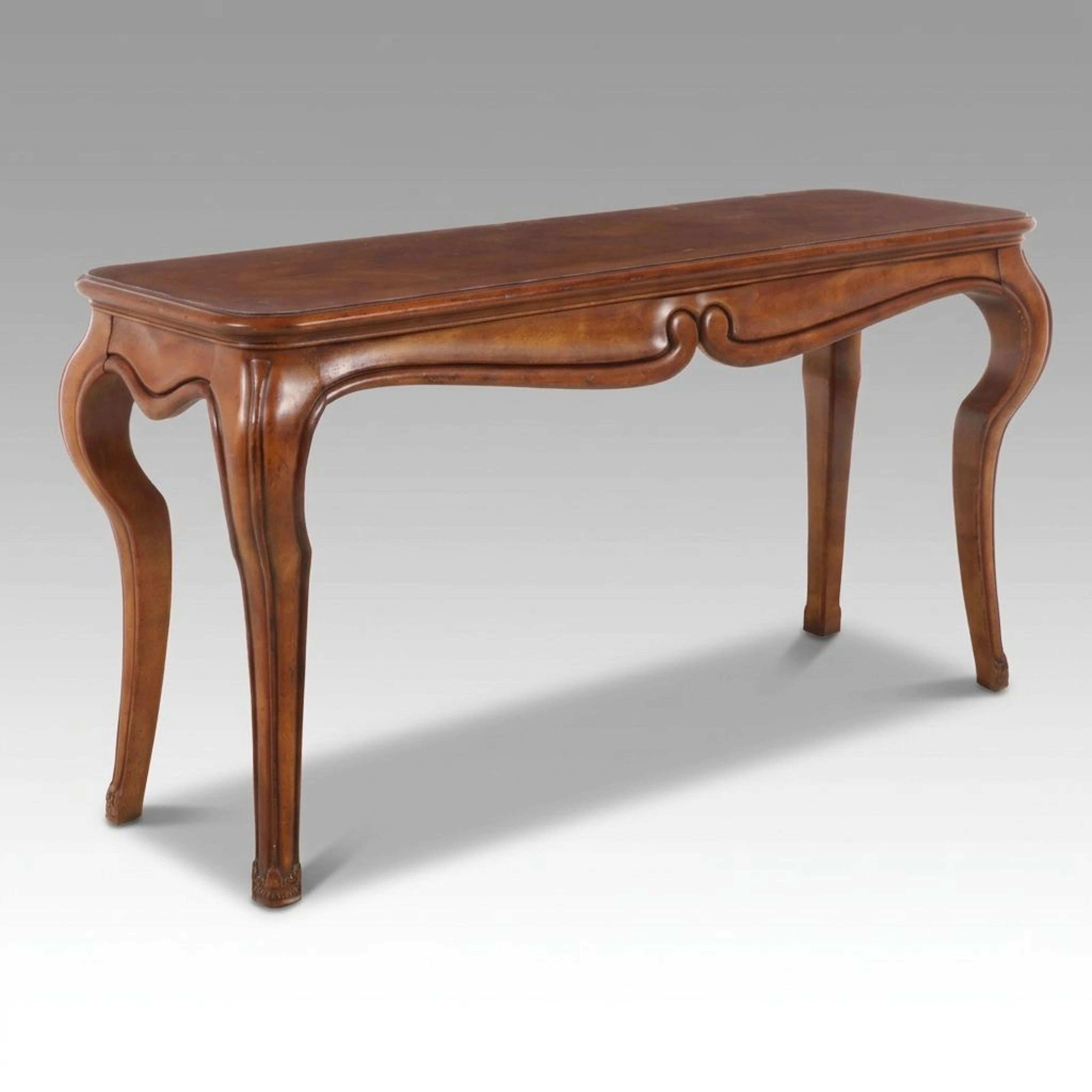 Louis XV Style Mahogany Console Table