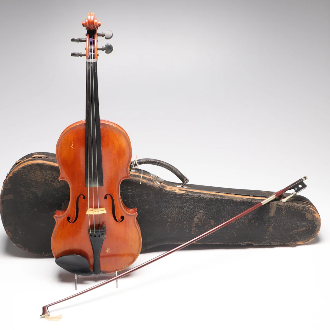 European Full-Size Violin with Case and Bow