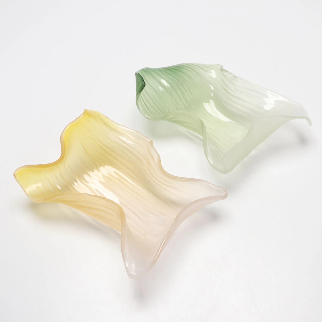 Art Glass Free Form Decorative Bowls