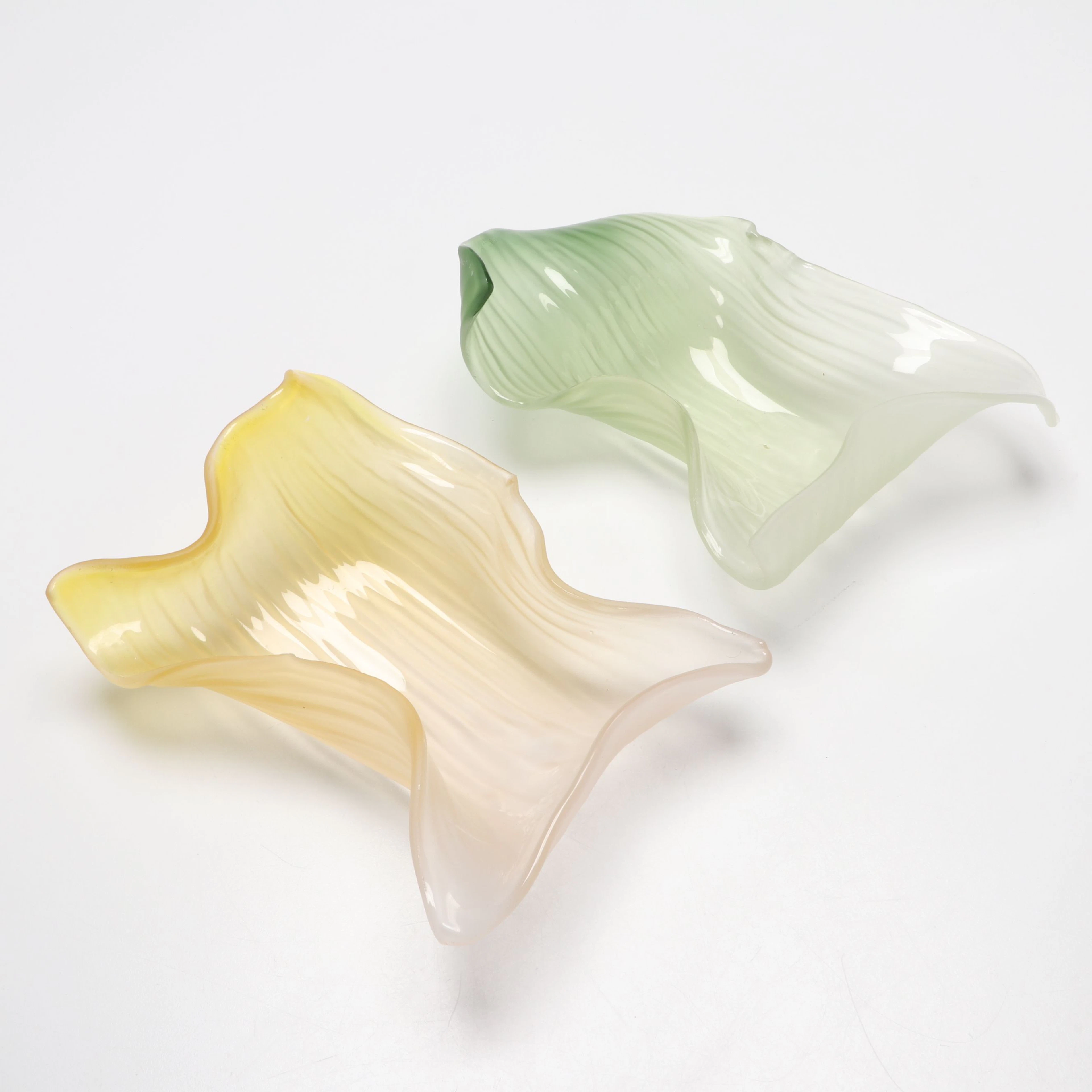 Art Glass Free Form Decorative Bowls