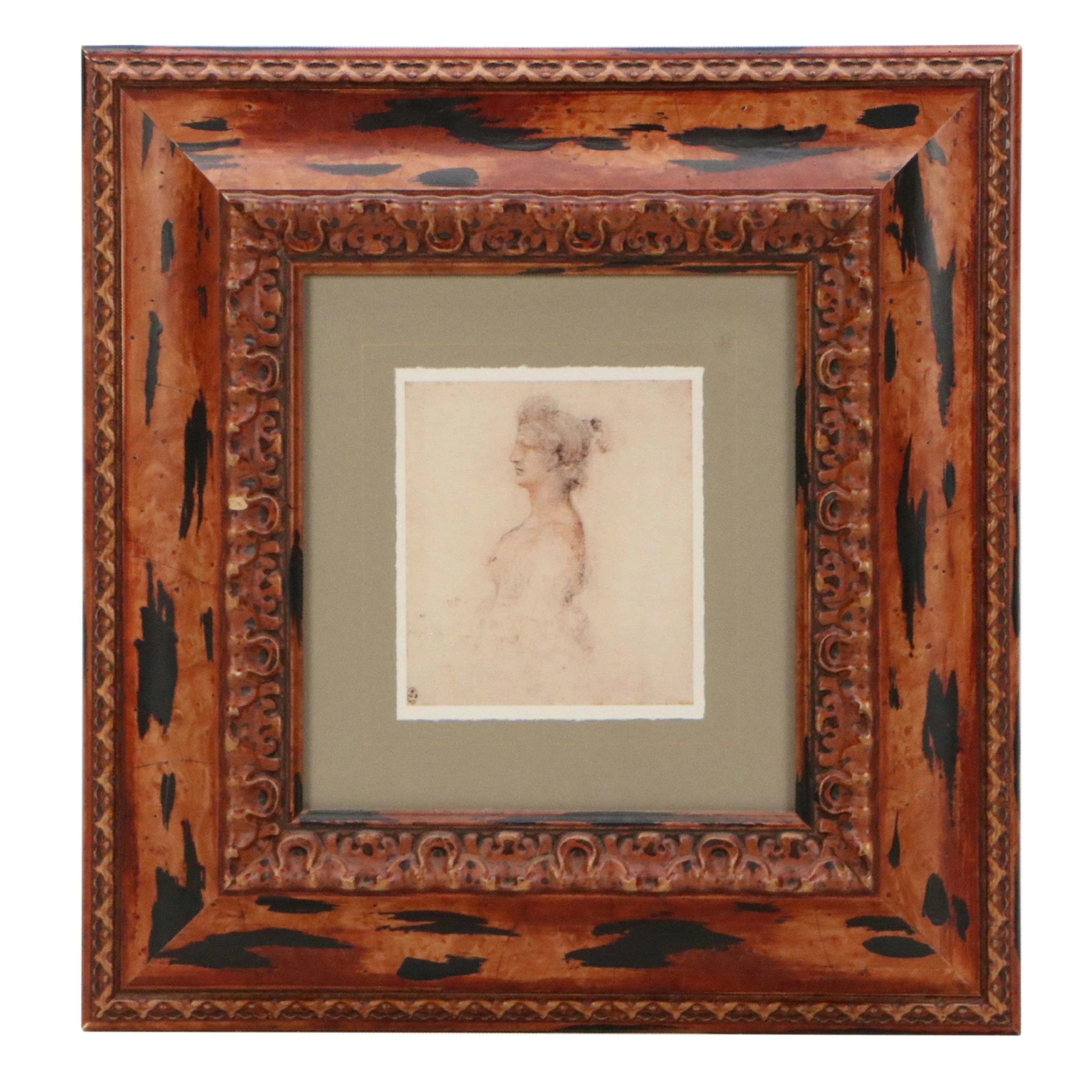 Giclée After Leonardo Da Vinci of Study of Older Woman