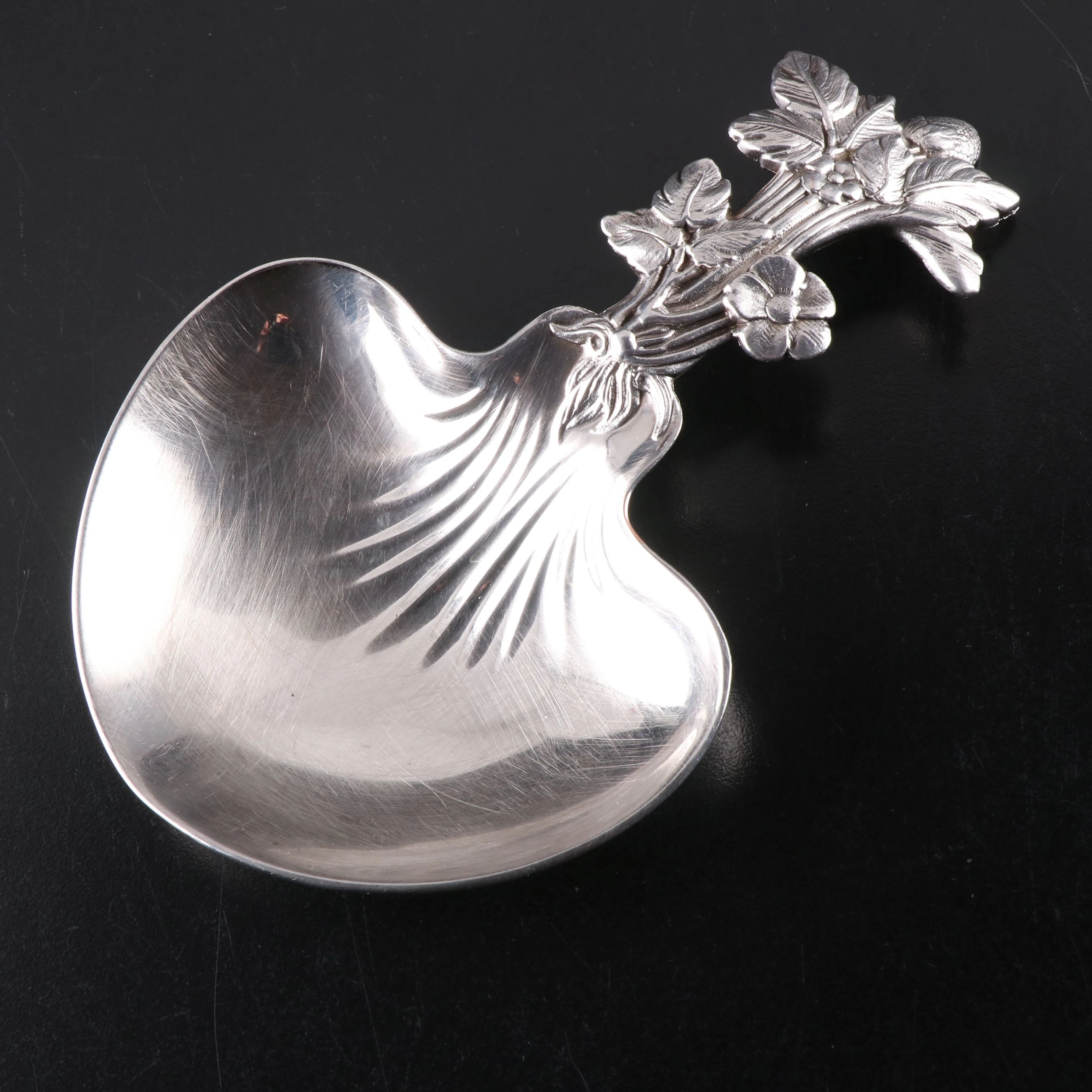 Christofle French Silver Plate Strawberry Spoon
