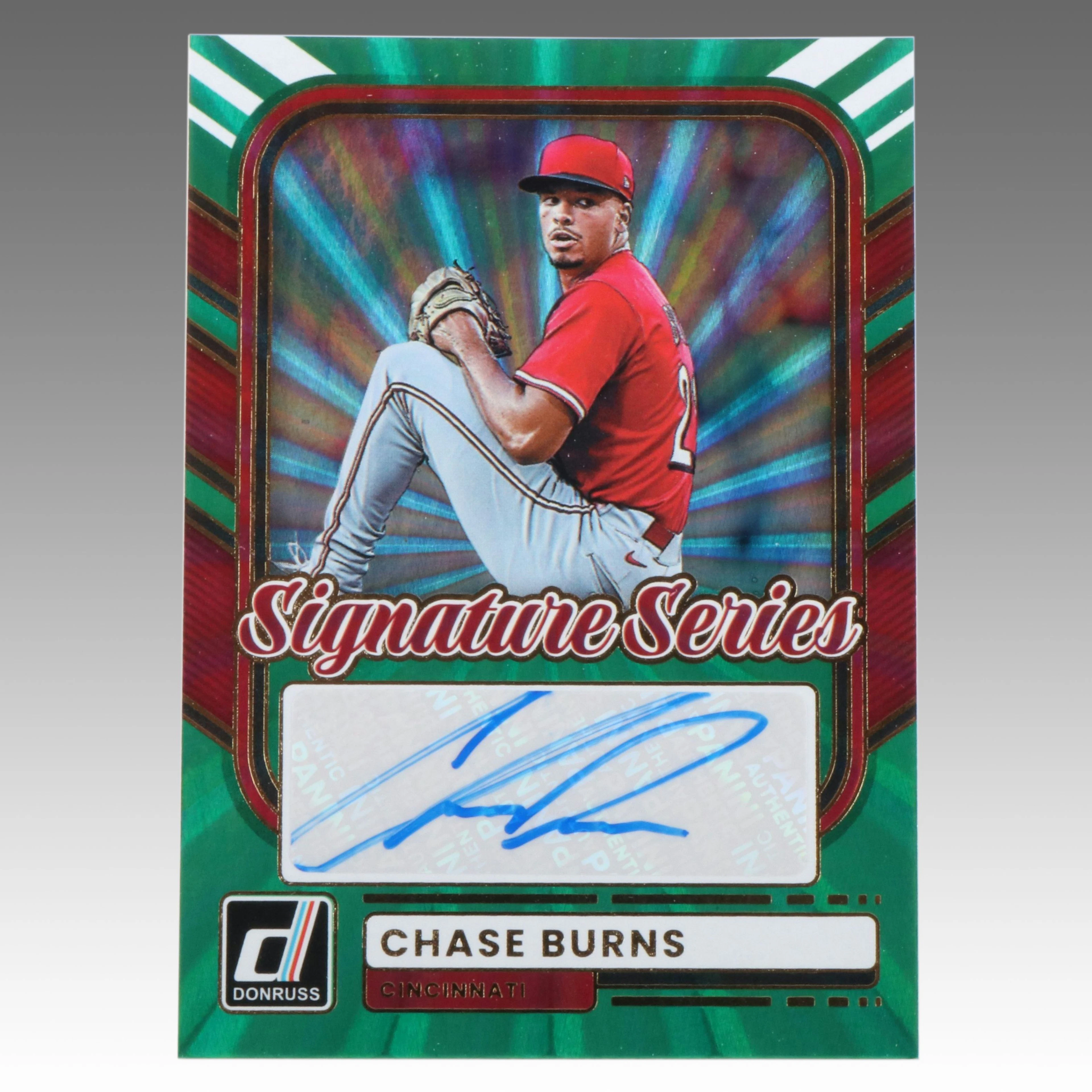 2026 Donruss Chase Burns Signature Series Signed Baseball Card