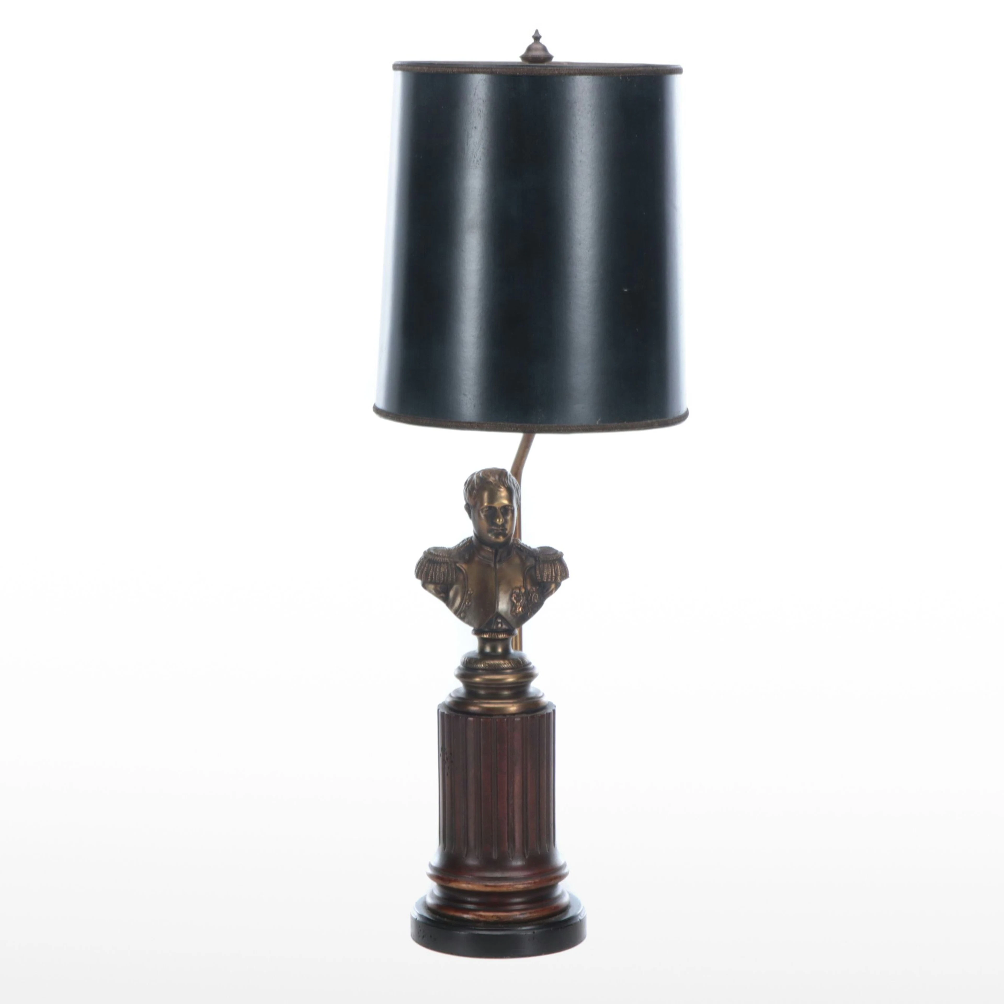 Frederick Cooper Bronze Finish Napoleon Bust Table Lamp, Mid to Late 20th C.