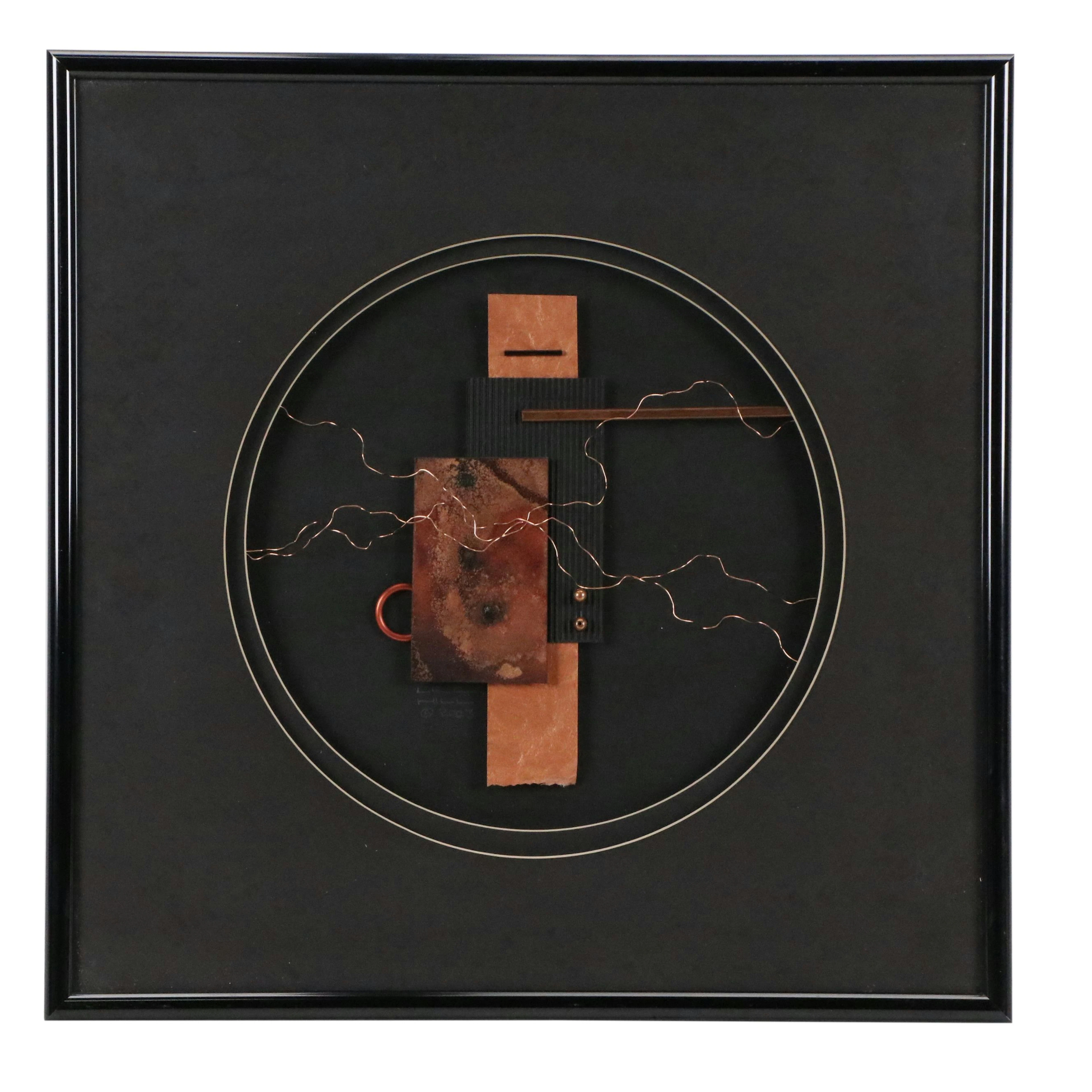 Lee Hill Mixed Media Collage "Precious Metals," 2003