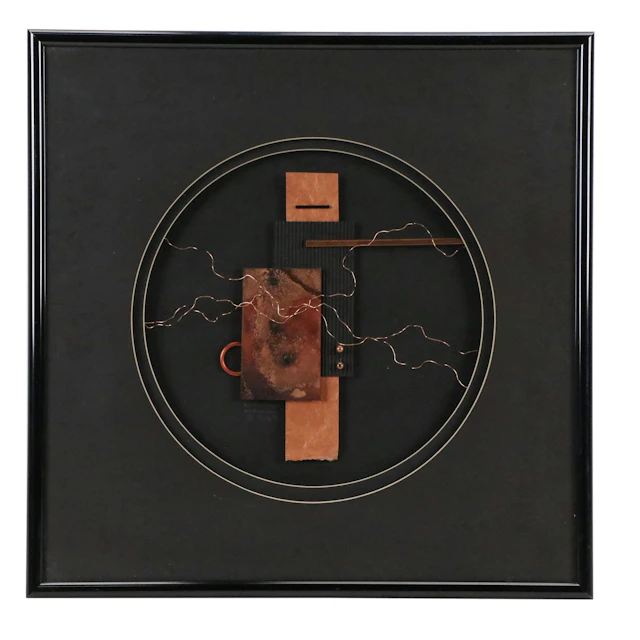 Lee Hill Mixed Media Collage "Precious Metals," 2003