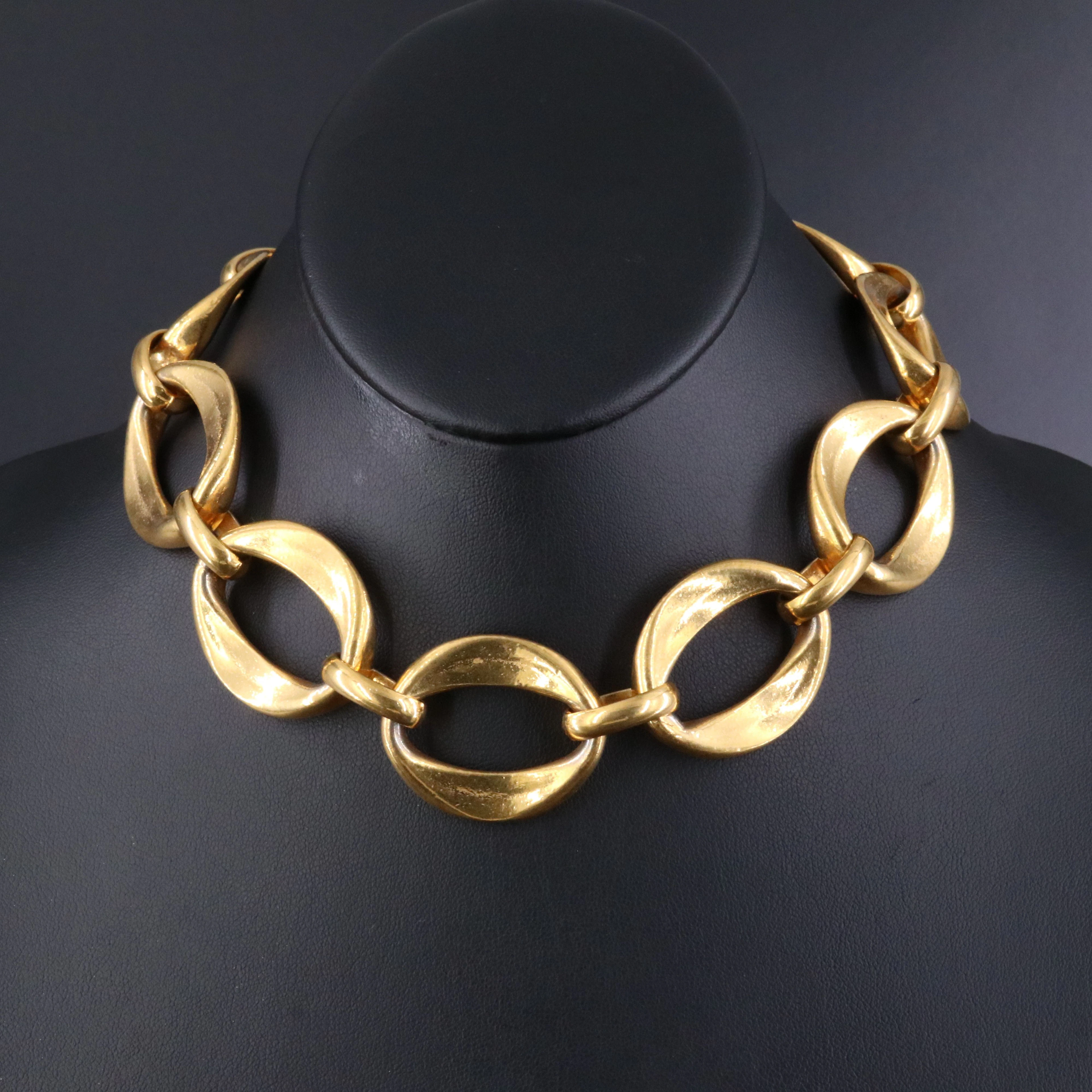 Vintage Chanel Chunky Collar Necklace 1970s