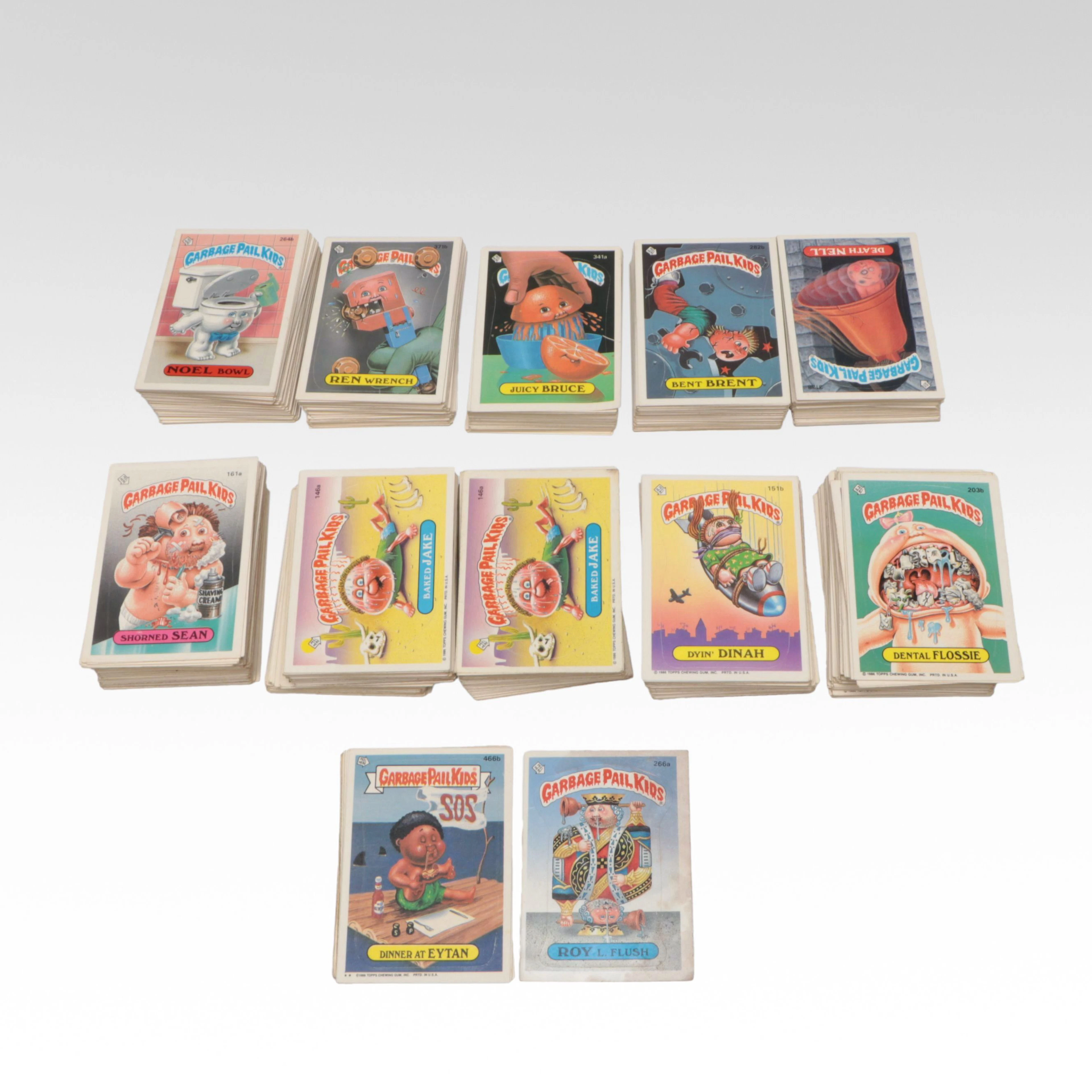 Topps Garbage Pail Kids Sticker Trading Cards, Late 20th Century