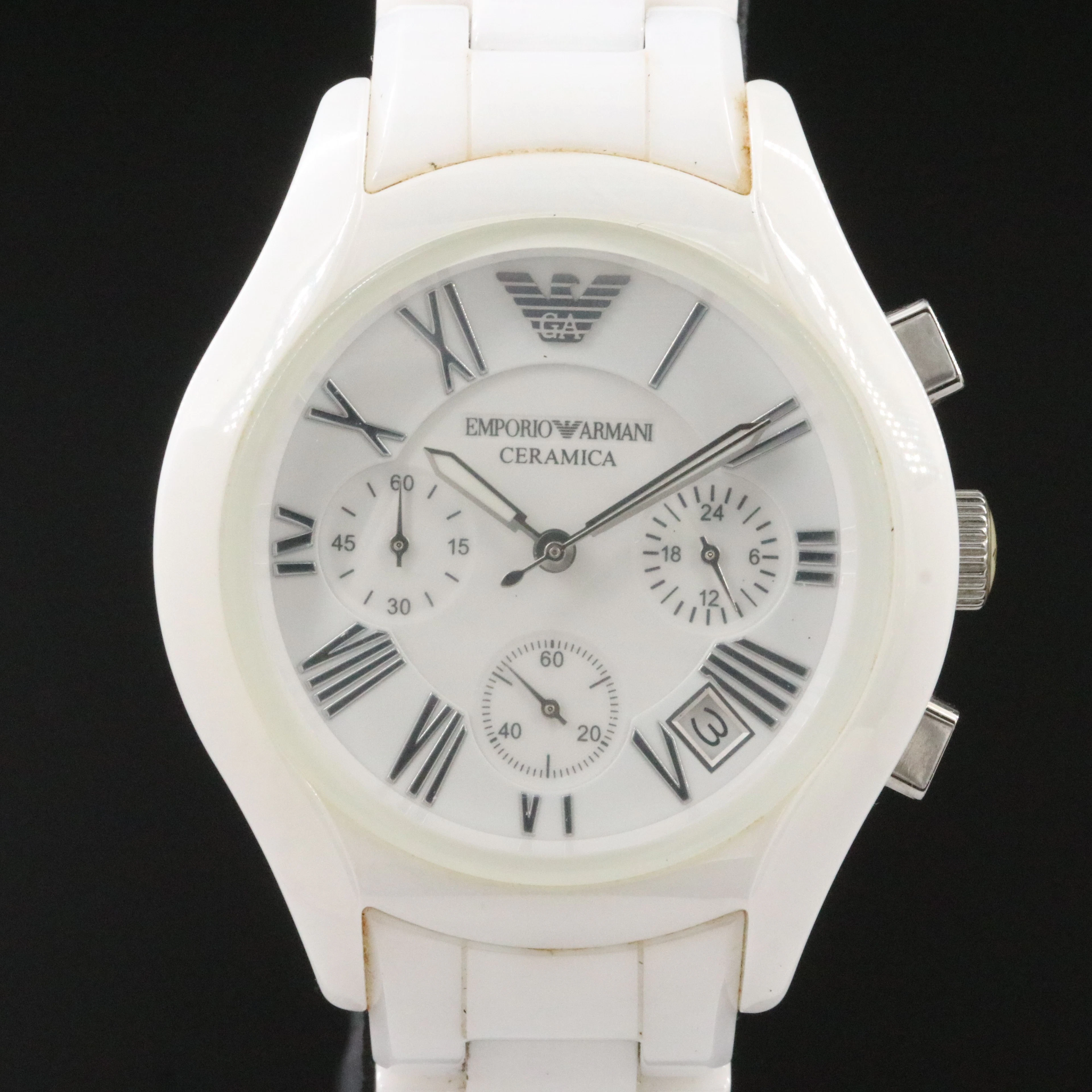 Emporio Armani Ceramica Quartz Chronograph Watch
