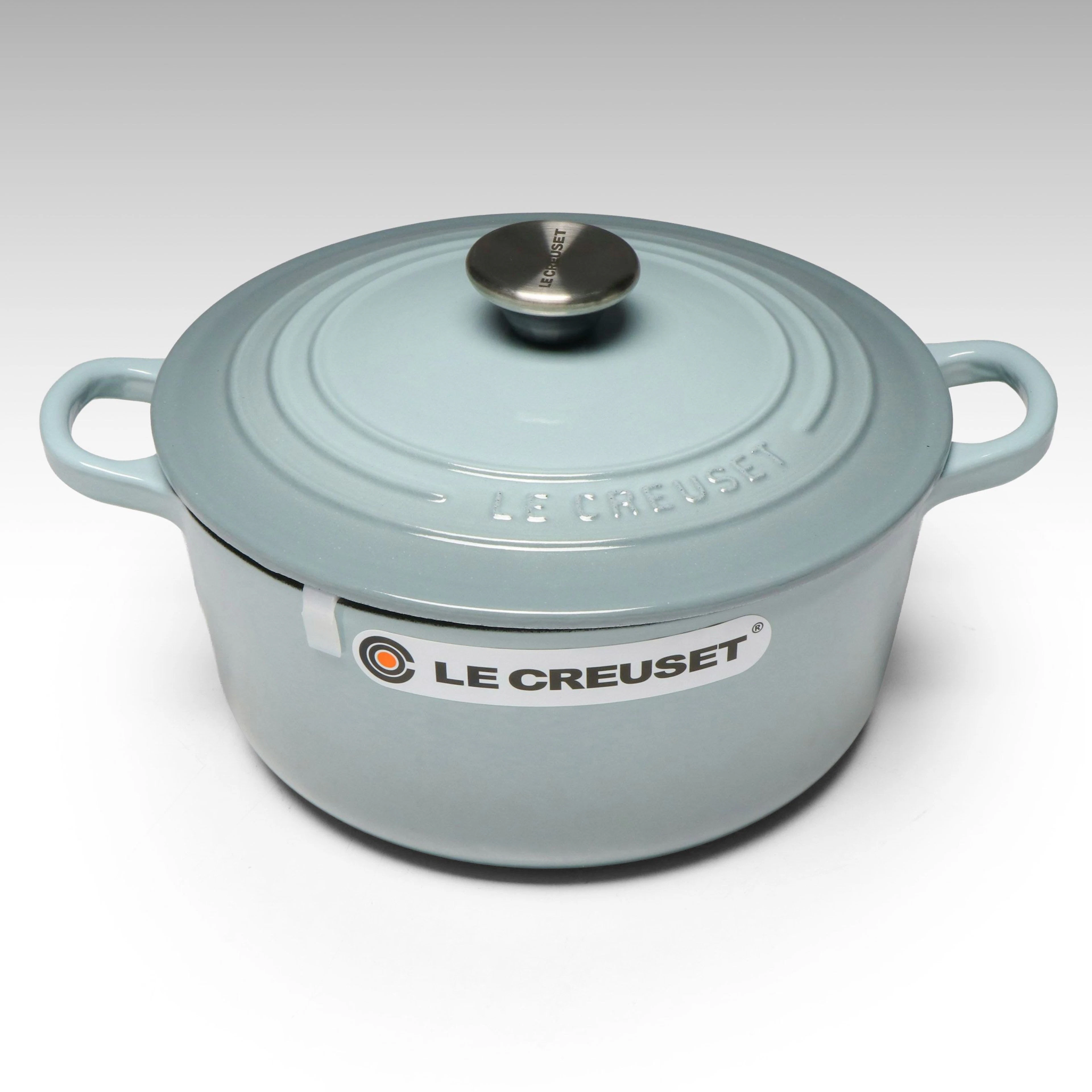 Le Creuset 3.5Q "Sea Salt" Round Enameled Dutch Oven
