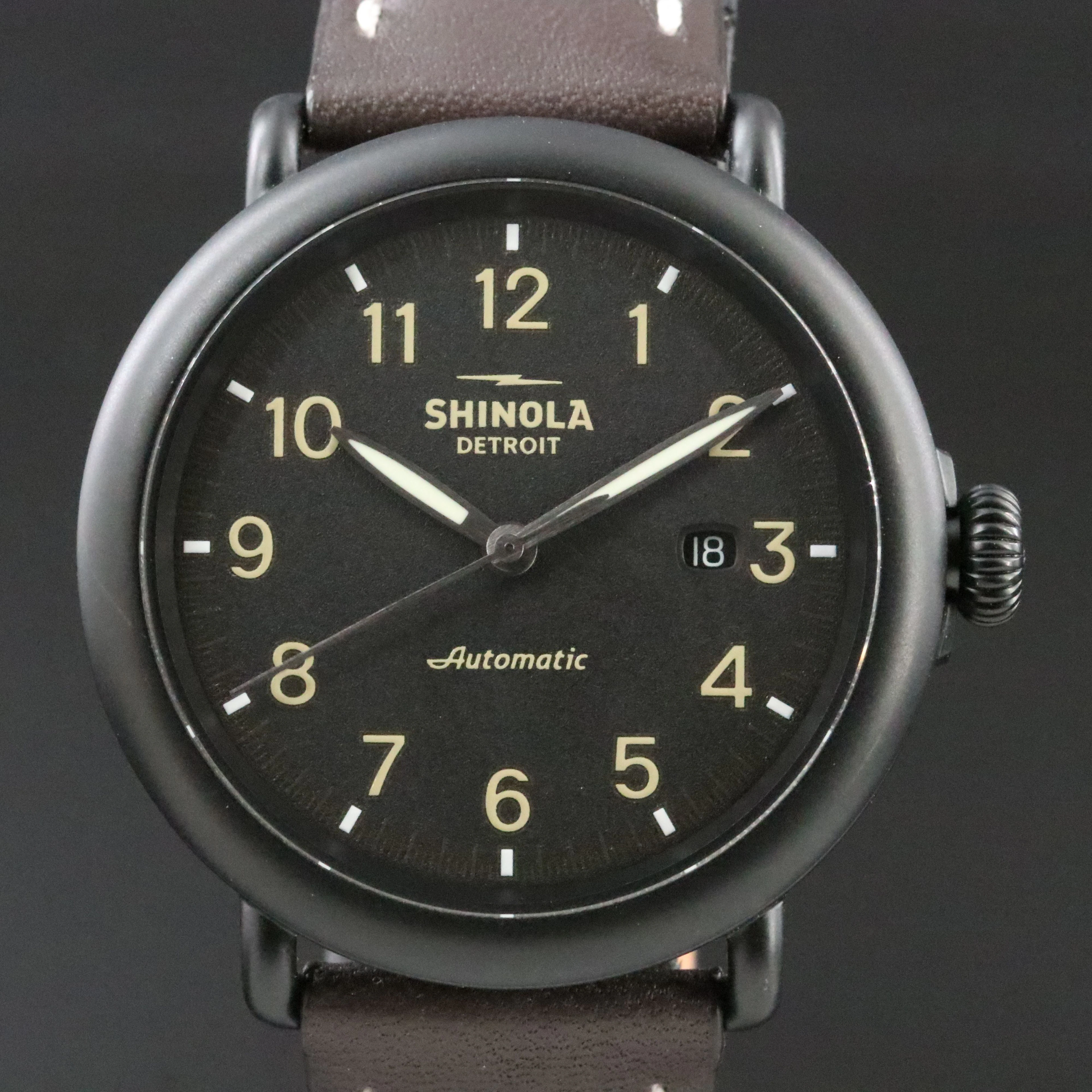 Shinola Runwell PVD 45mm Automatic Watch SO120161940