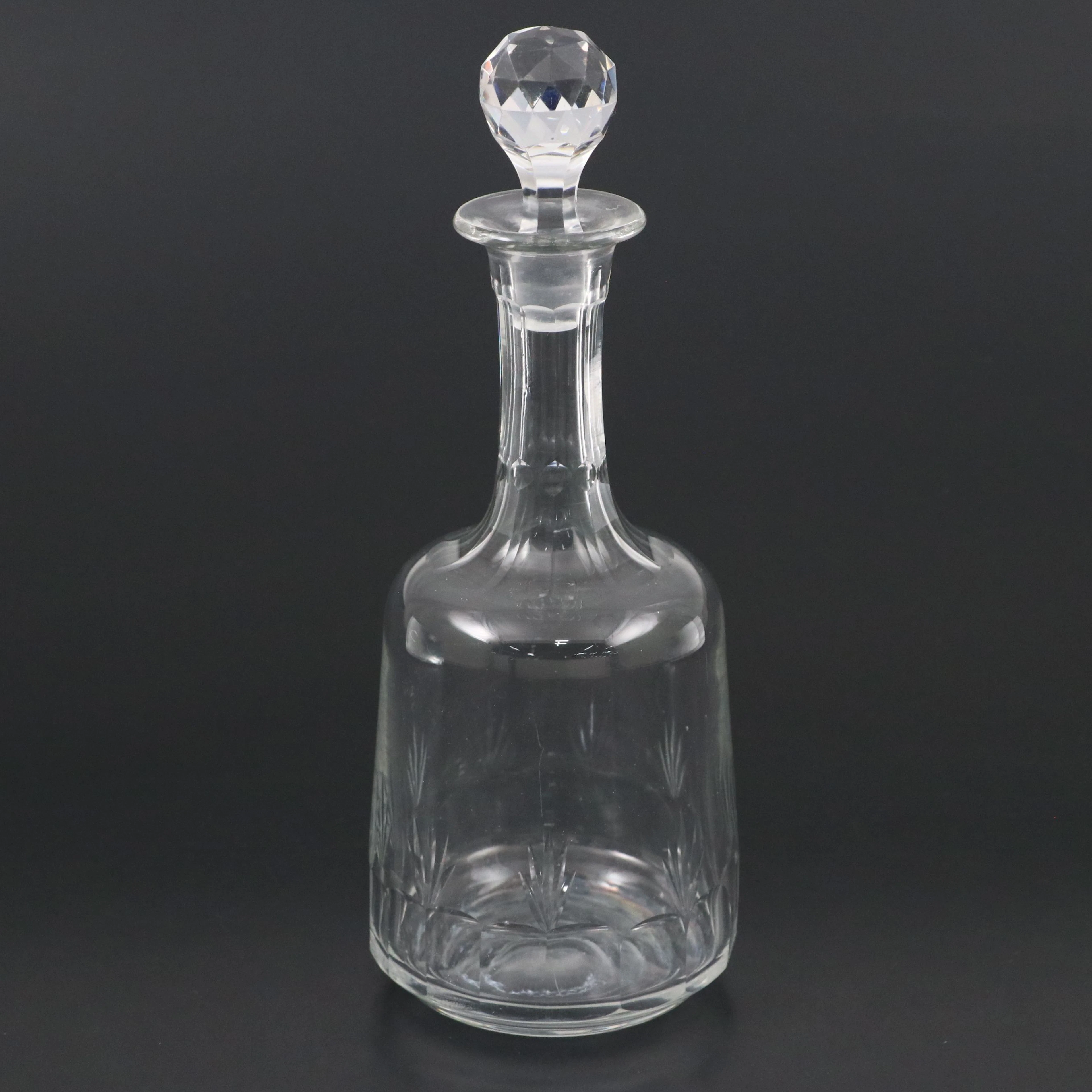 Antique Cut Crystal Decanter, 19th Century