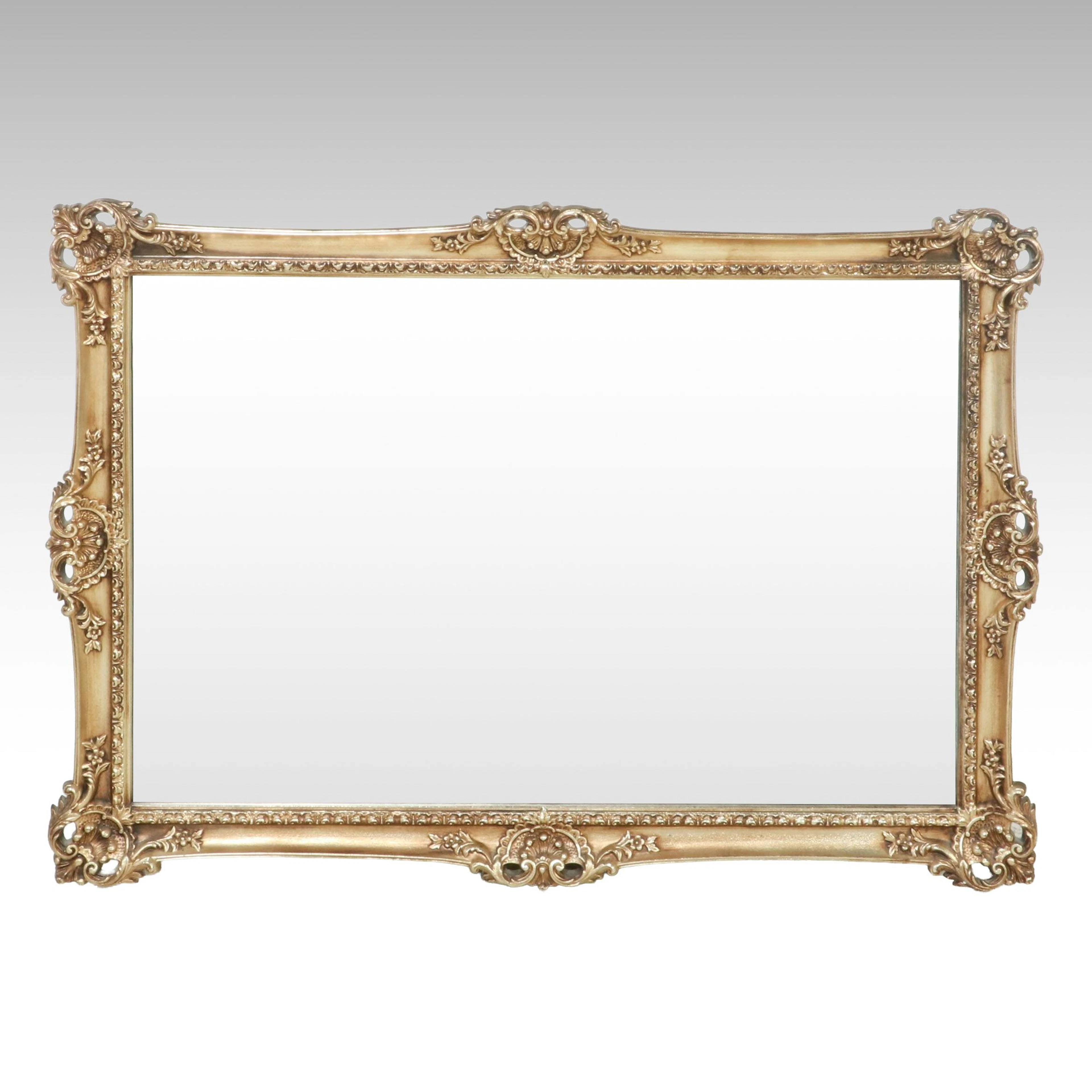 Turner Mfg. Co. Ornate Gilt Framed Wall Mirror
