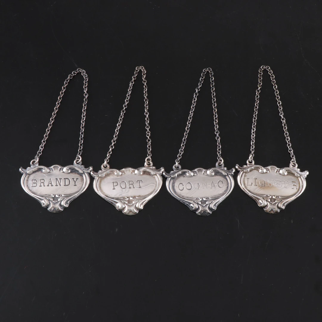 American Sterling Silver Bottle Tags