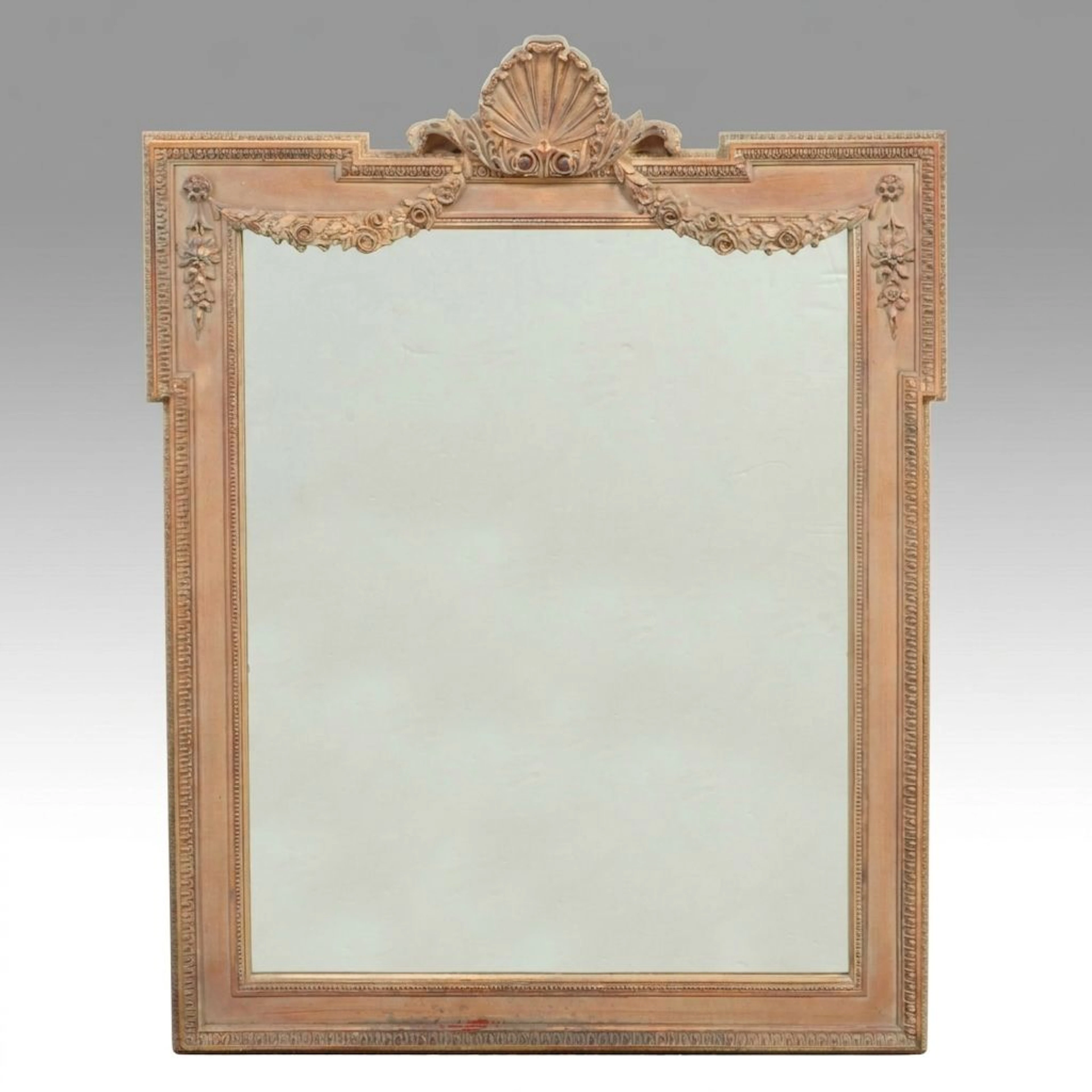 Carolina Mirror Company Adams Style Antiqued Giltwood Mirror