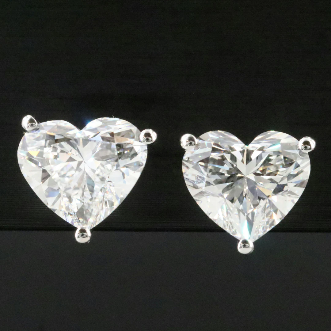 14K 5.68 CTW Lab Grown Diamond Stud Earrings with IGI Reports