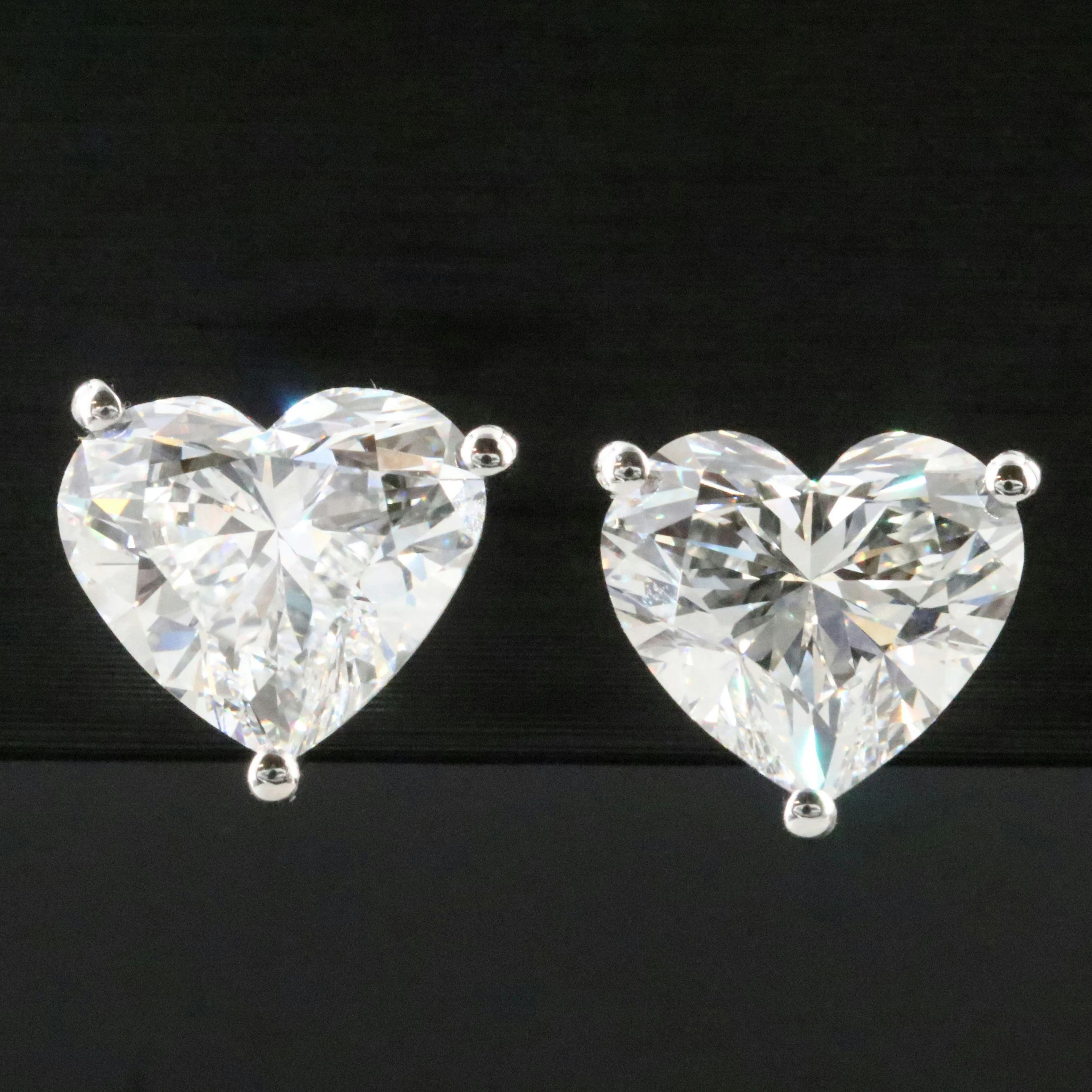 14K 5.68 CTW Lab Grown Diamond Stud Earrings with IGI Reports