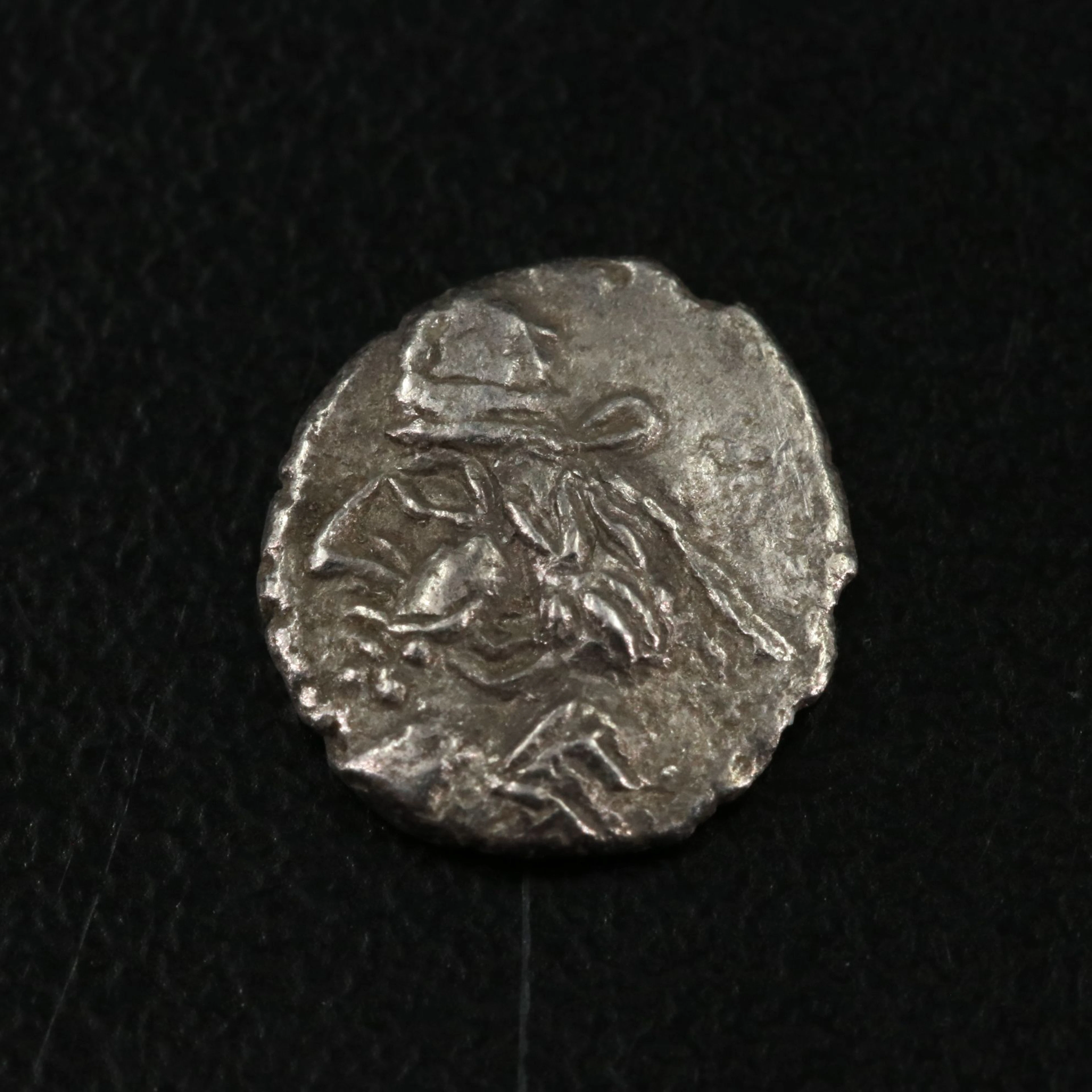 Ancient Kingdom of Persis AR Obol Coin of Napad I(?), ca. 75 A.D.