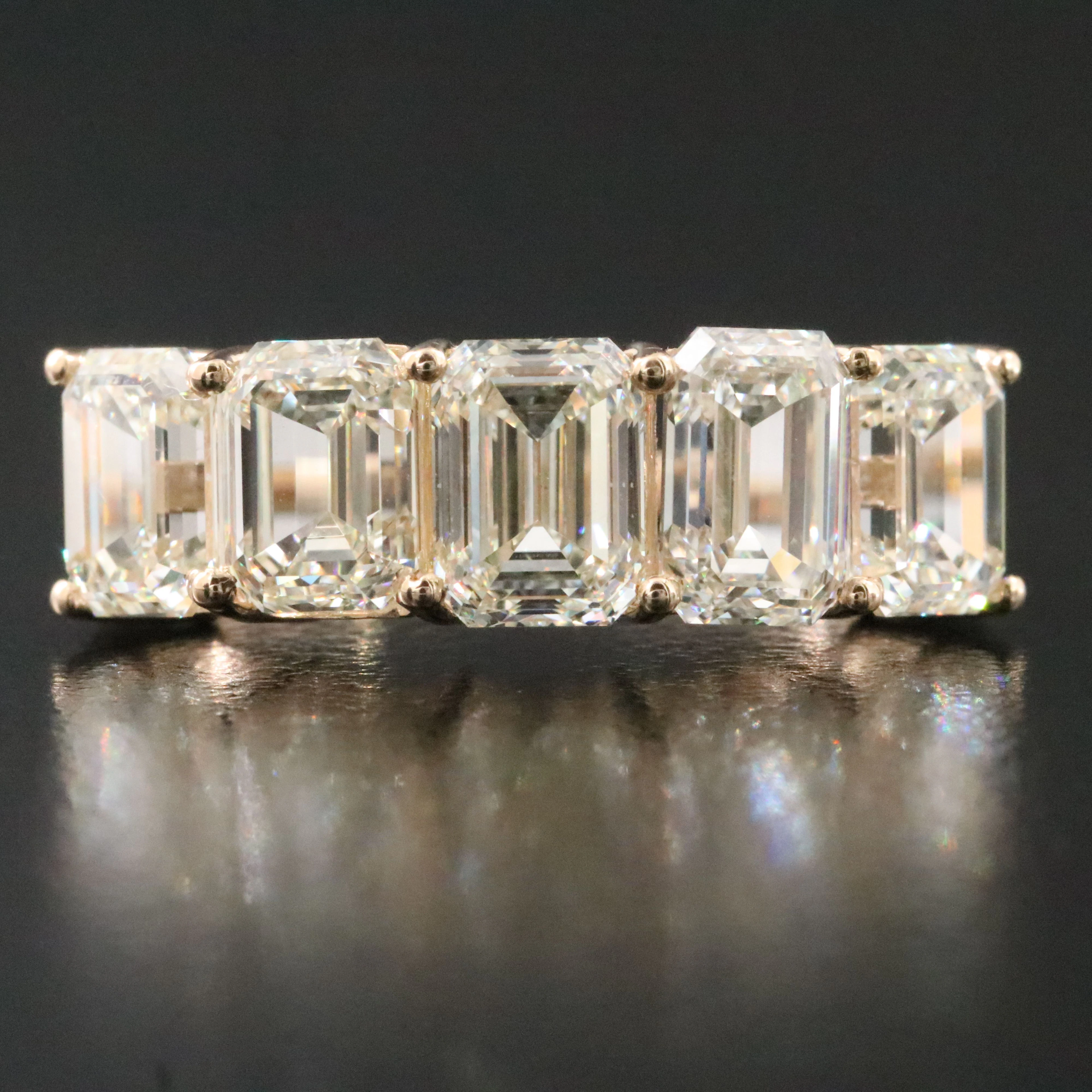 14K 4.50 CTW Diamond Ring with GIA Reports