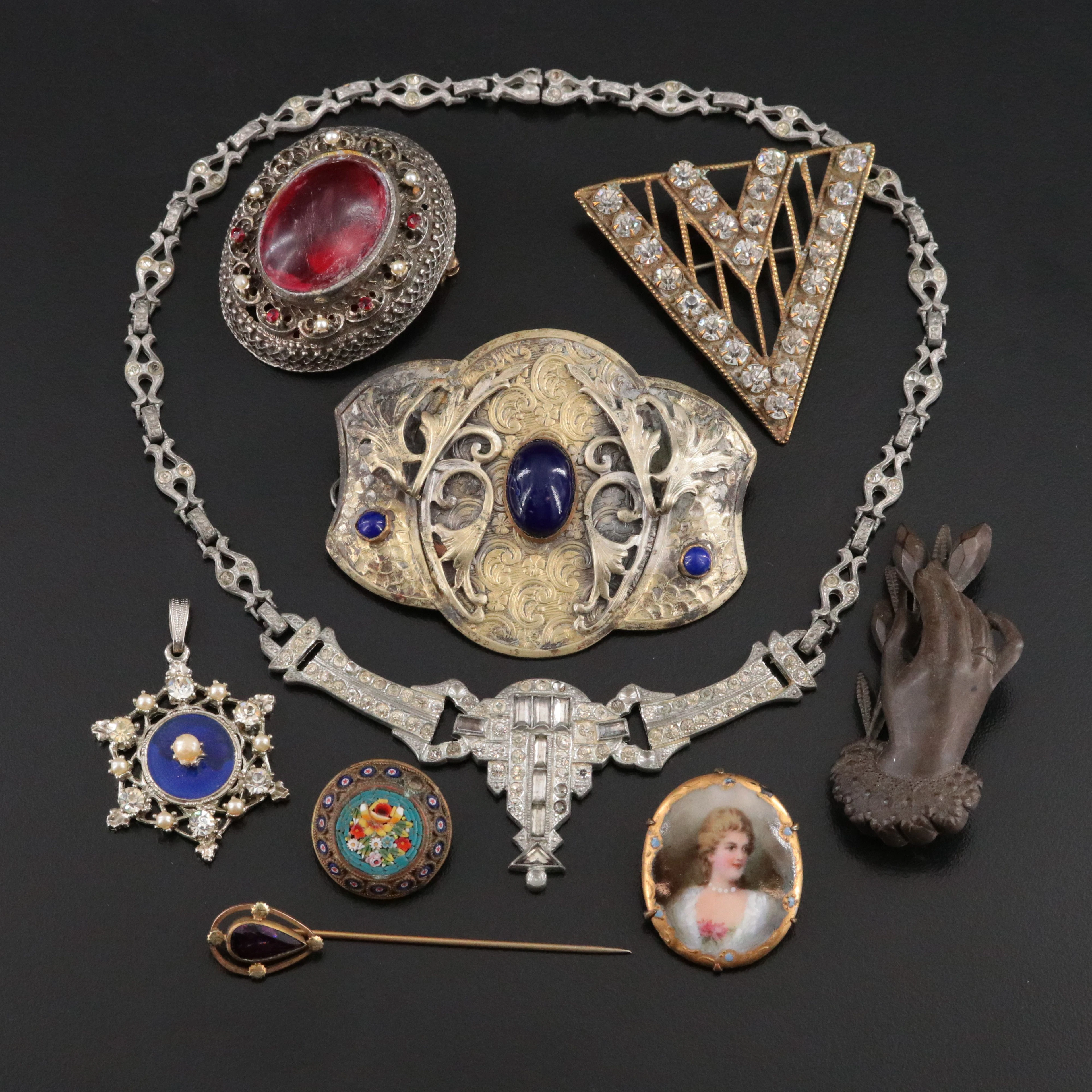 Antique and Vintage Collection Including Victorian and Art Deco
