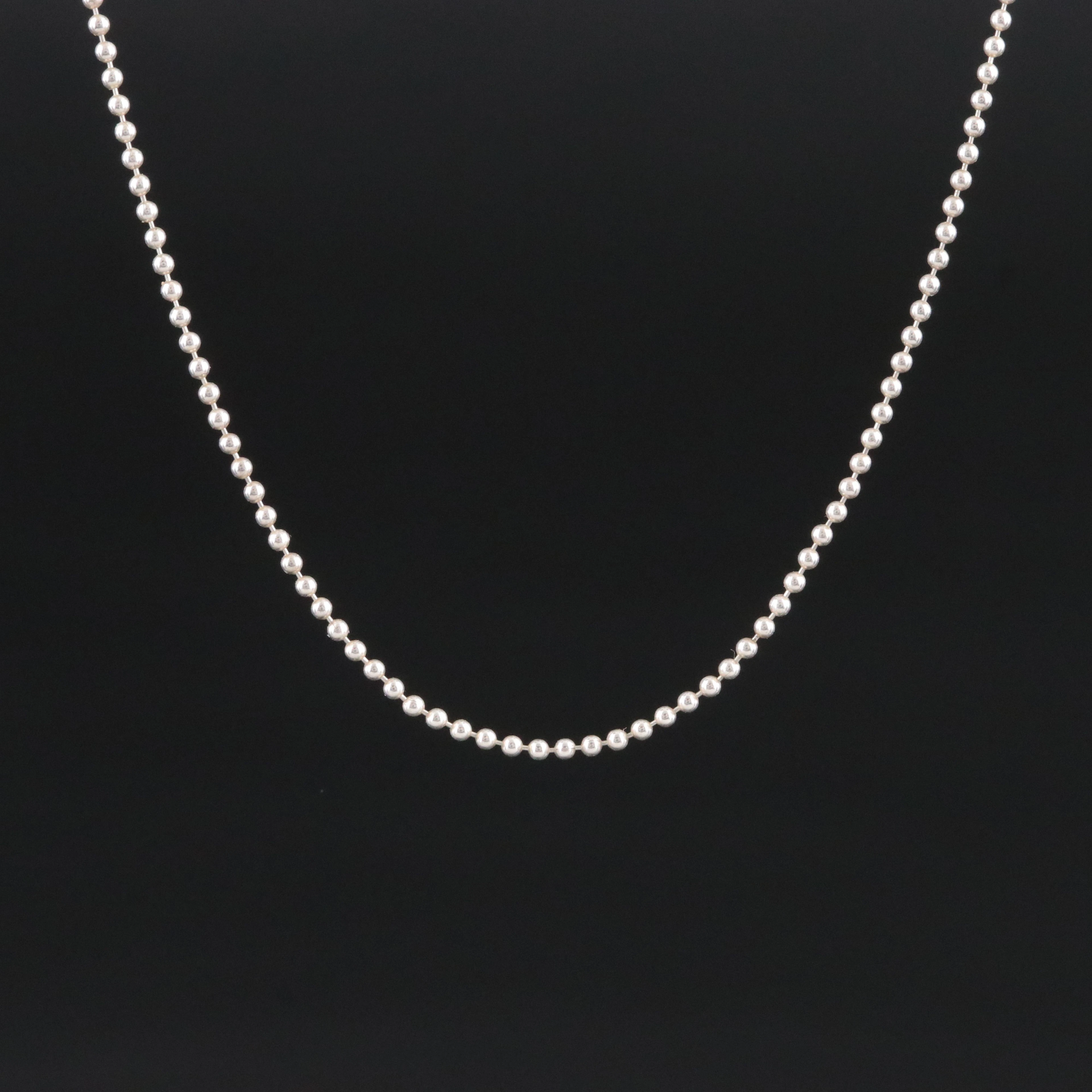 Tiffany & Co. Sterling Ball Bead Chain Necklace