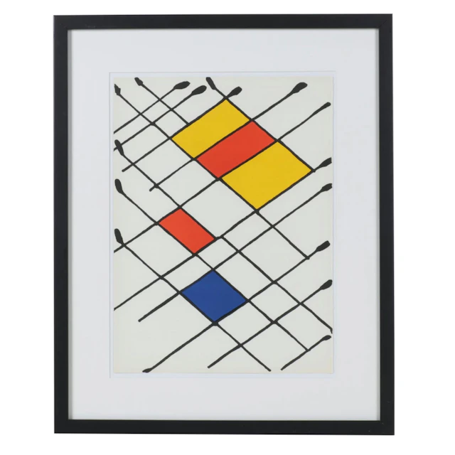 Alexander Calder Color Lithograph for "Derrière le Miroir," 1966